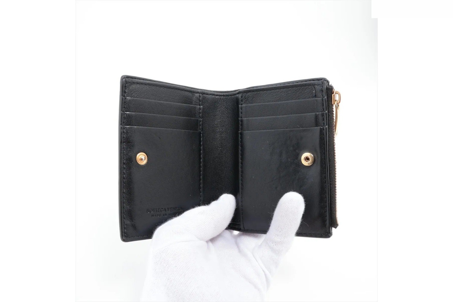 Cassette Small Leather Bi-fold Wallet — view 3