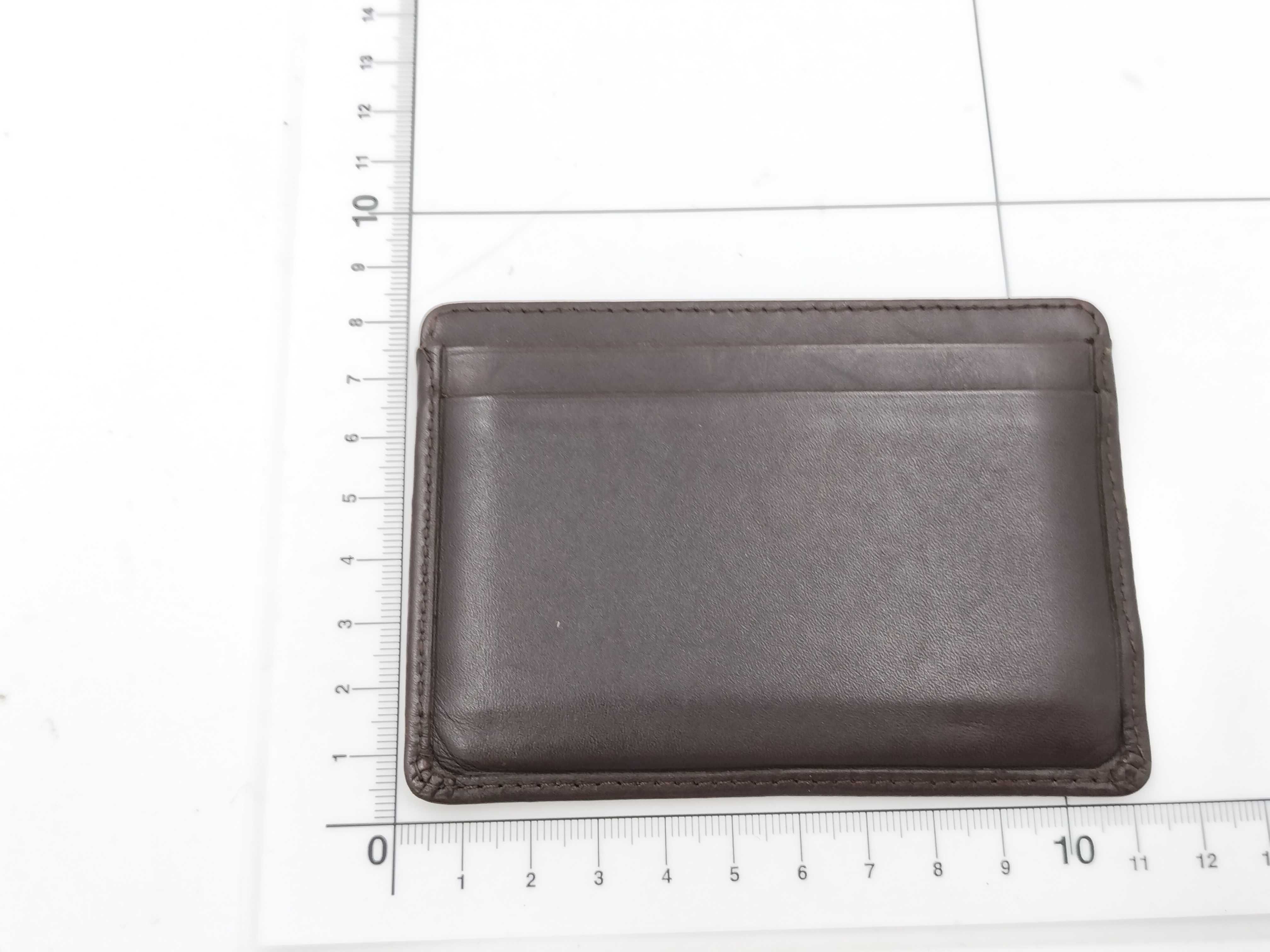 Cambon Card Case, Dark Brown, with Seal/Guarantee Card, Card Case — view 2