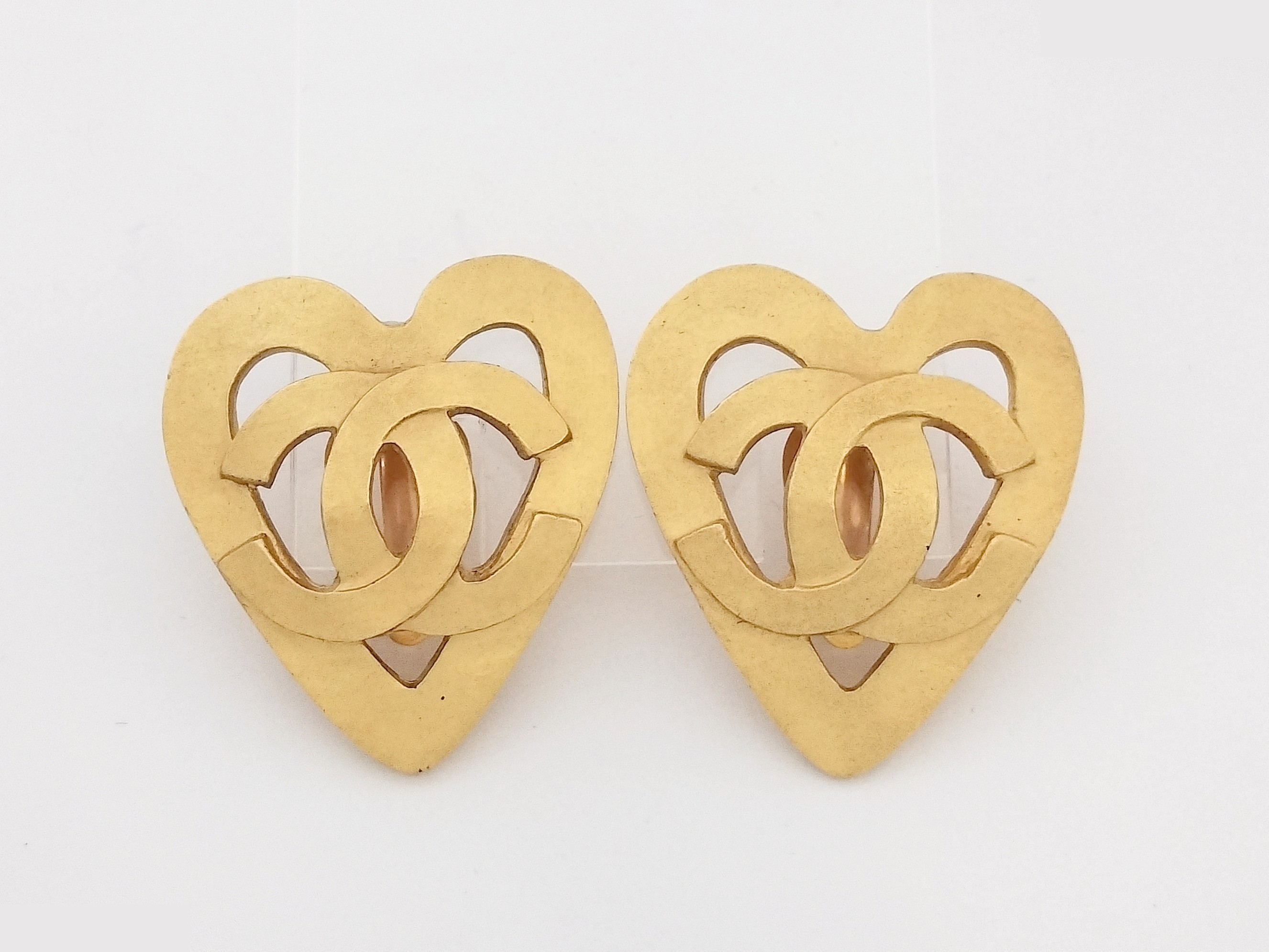 Coco Heart Gold Earrings