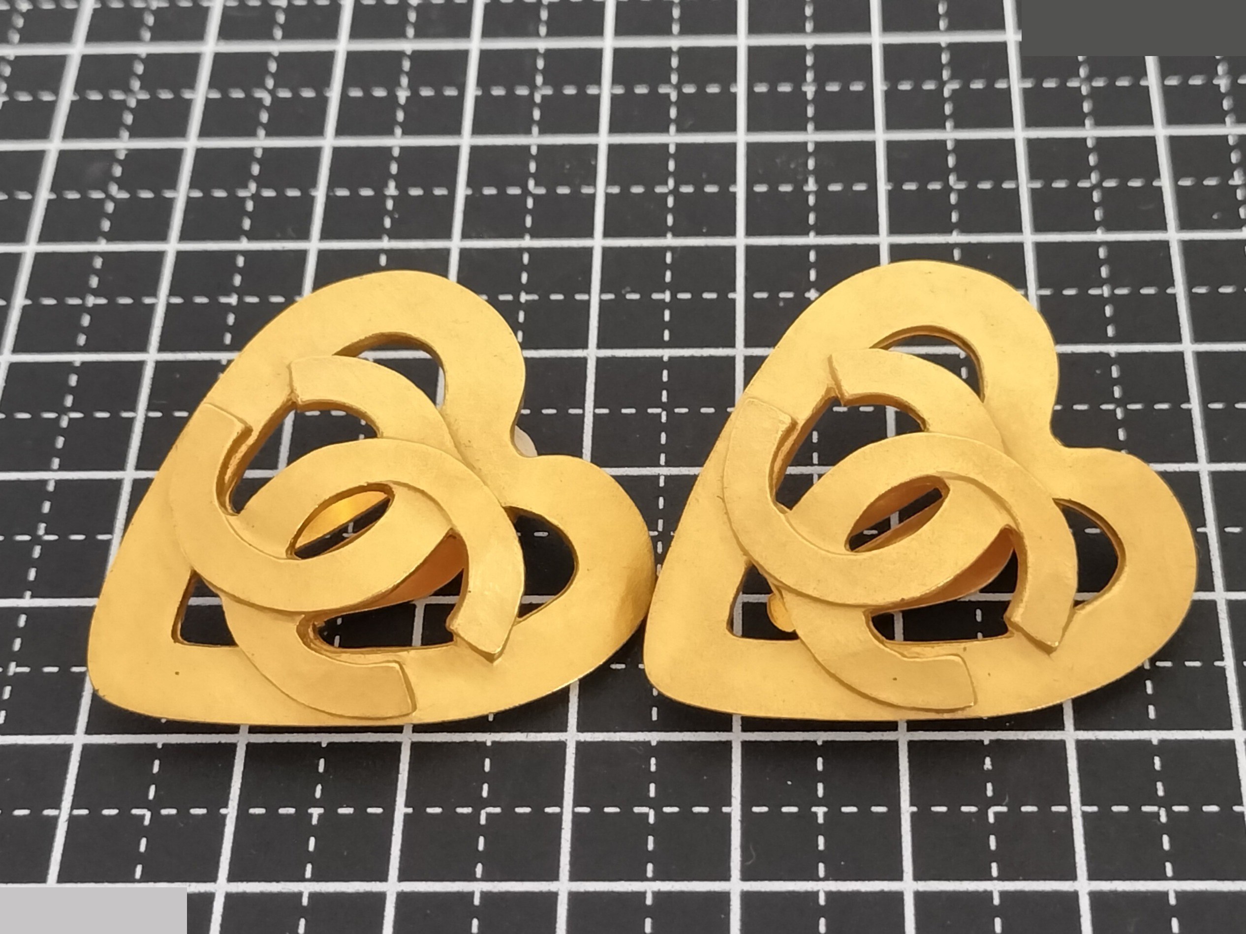 Coco Heart Gold Earrings — view 11