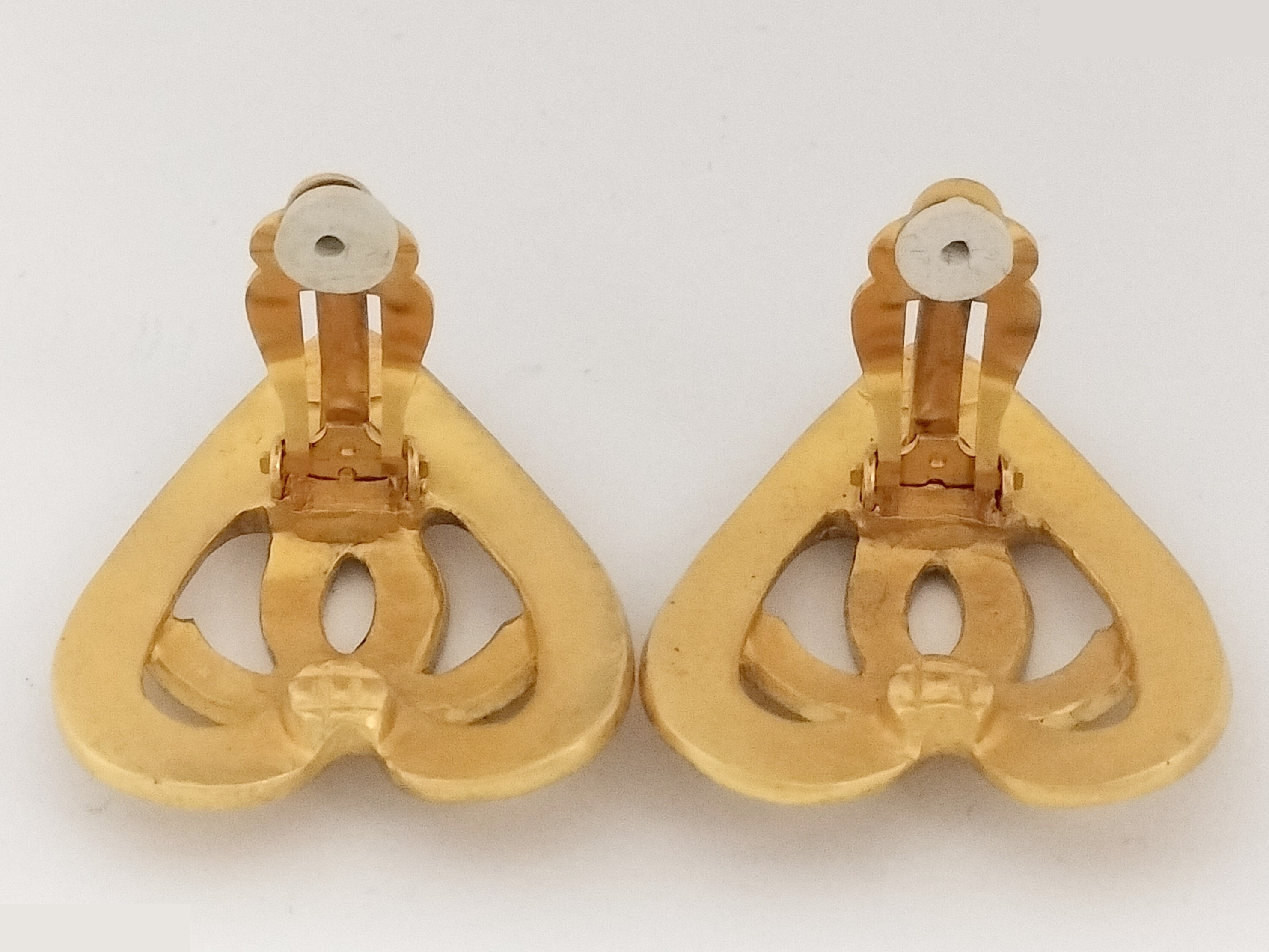 Coco Heart Gold Earrings — view 6