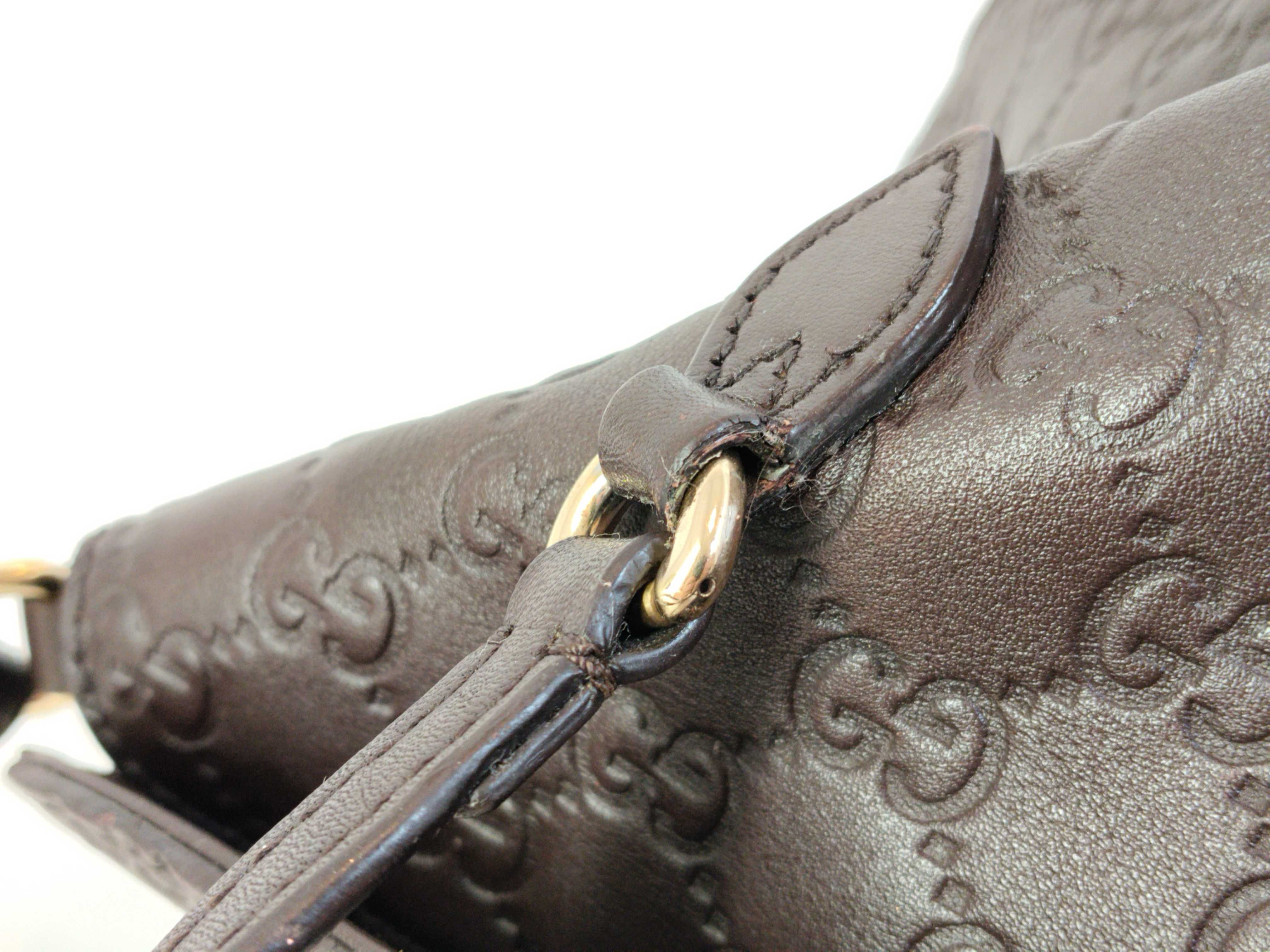 Britt GG Shima Leather Top Handle 2-Way Tote Bag (Handbag) — view 6
