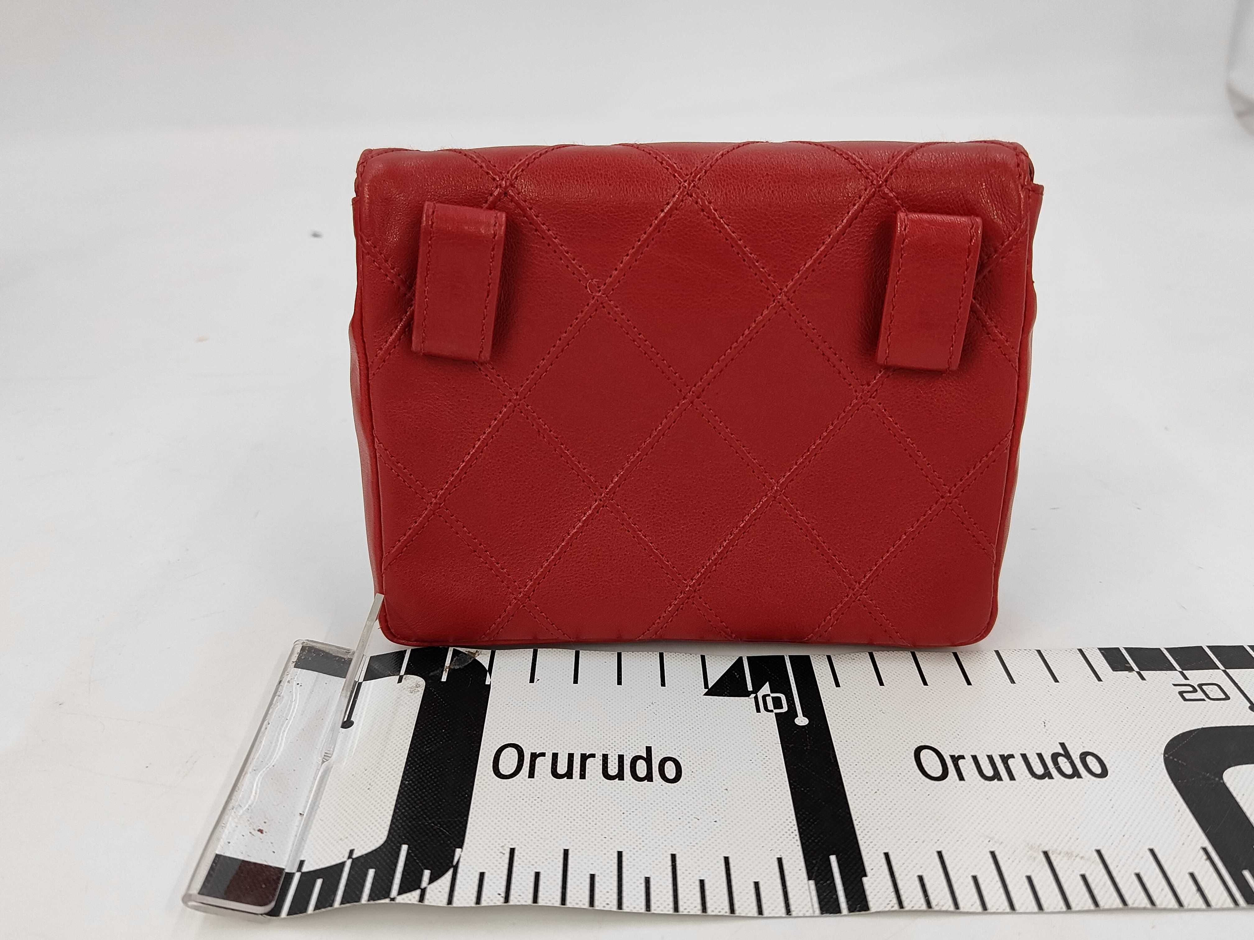Lambskin Belt Pouch, Red, Belt Size 70/28, Pouch, Waist Bag — view 2