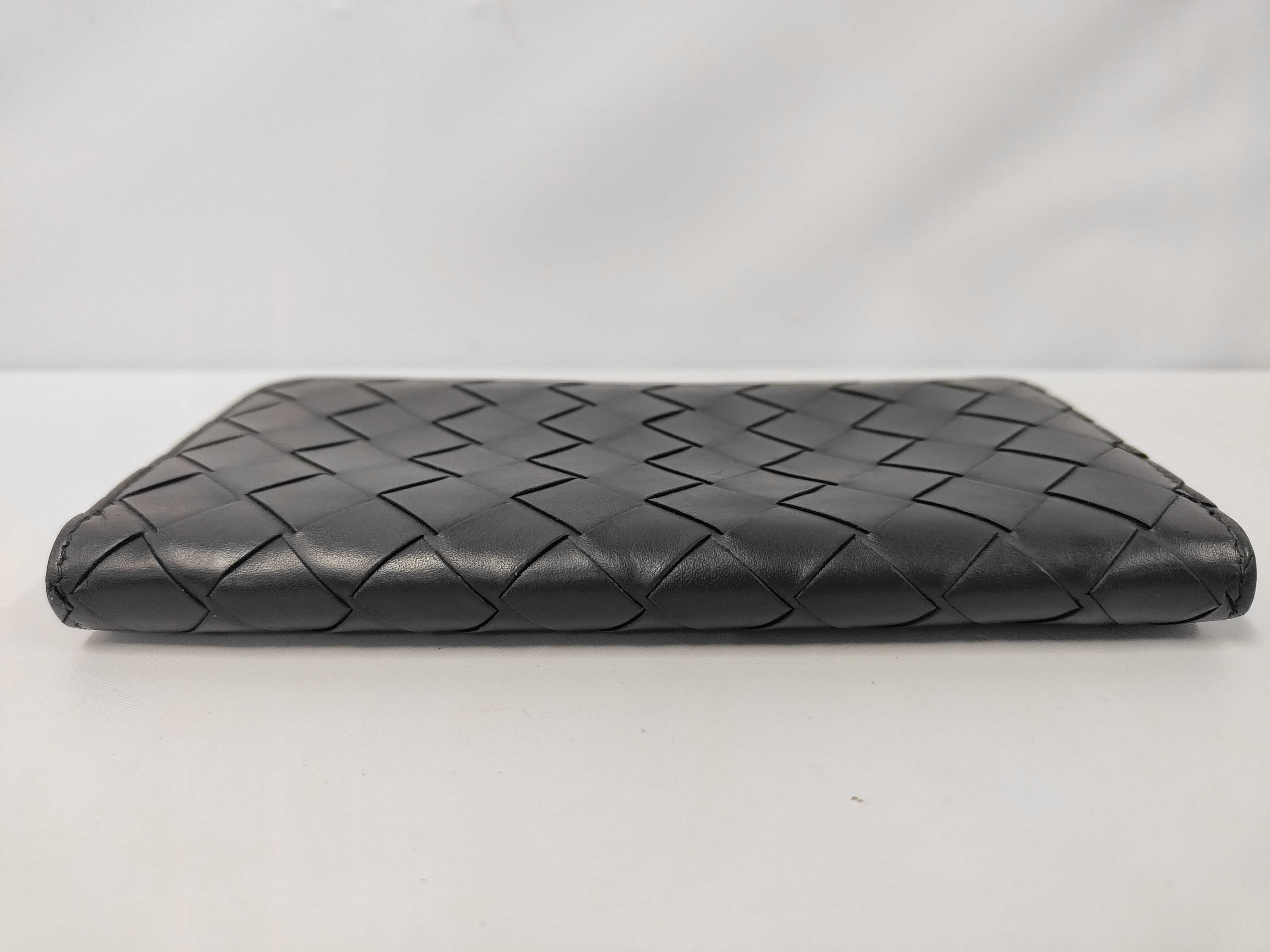 Intrecciato Zippy Wallet Black — view 4