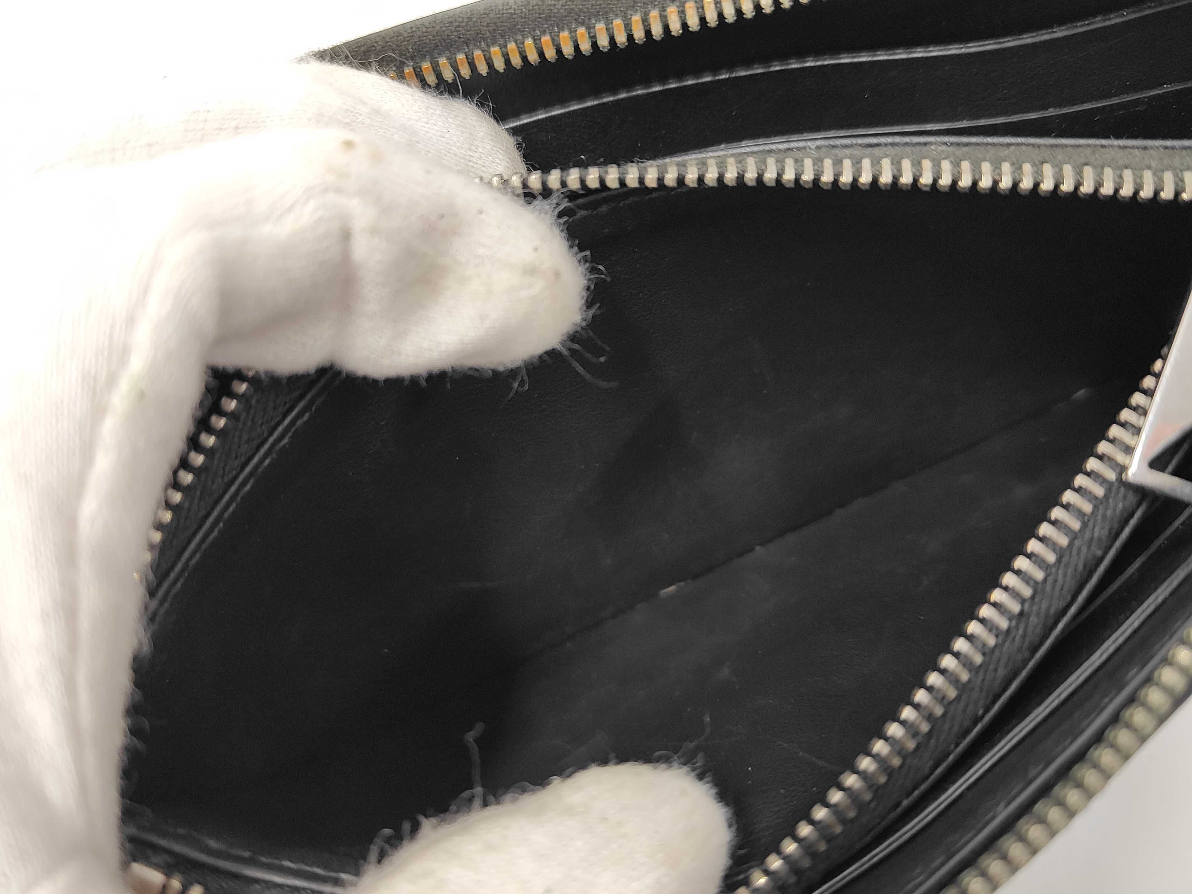 Intrecciato Zippy Wallet Black — view 9