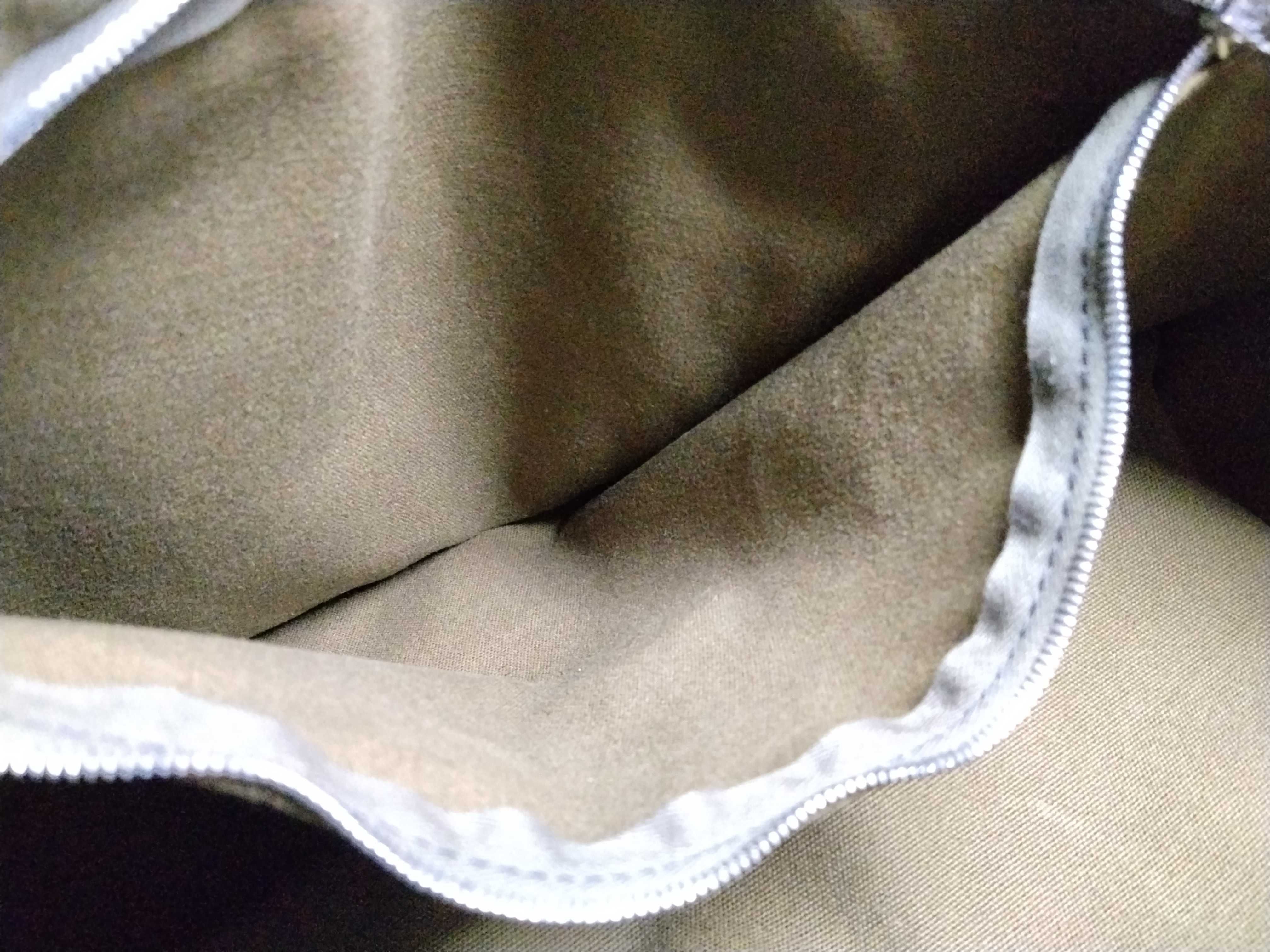 Fourre-Tout handbag, canvas, khaki x black tote bag — view 12