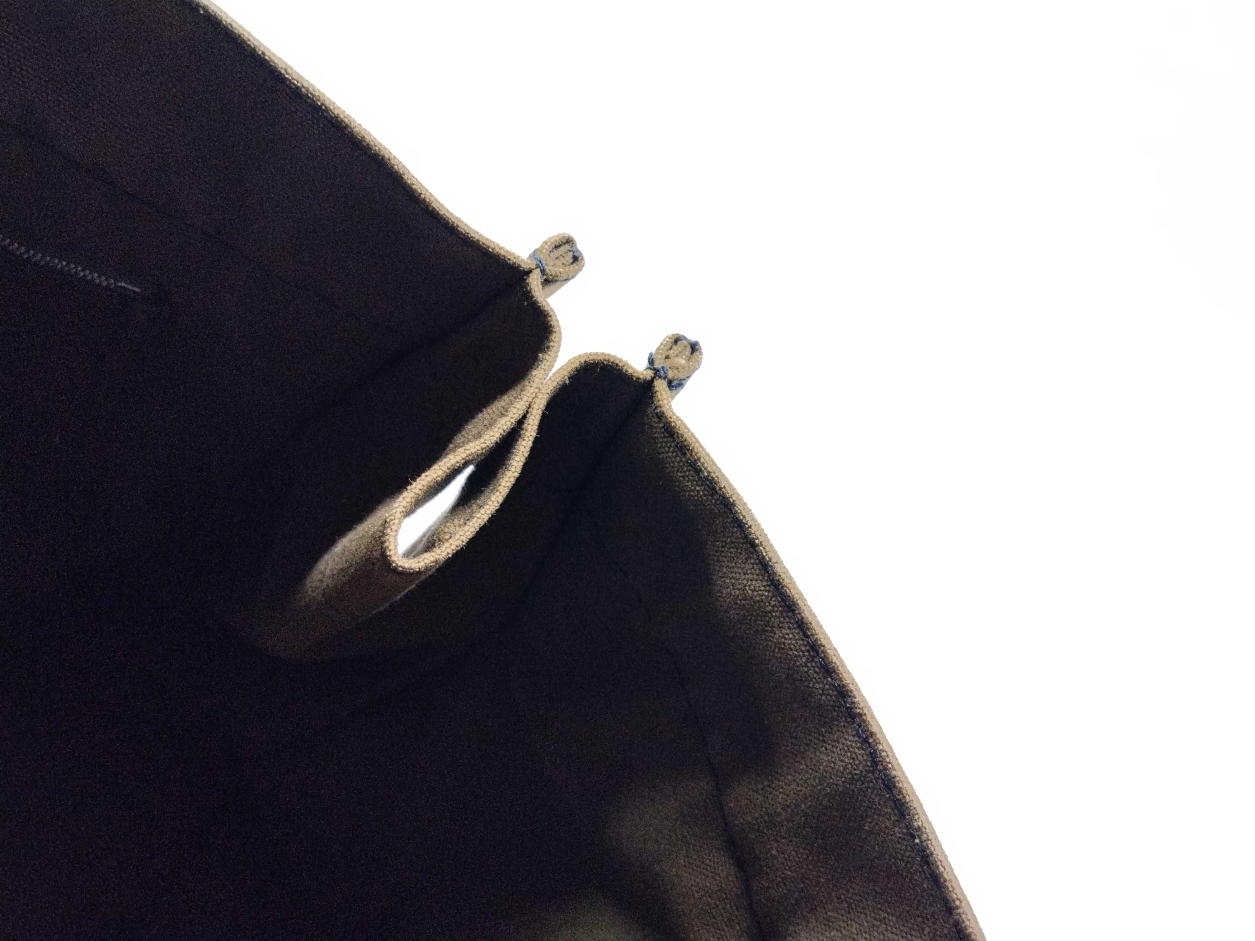 Fourre-Tout handbag, canvas, khaki x black tote bag — view 10