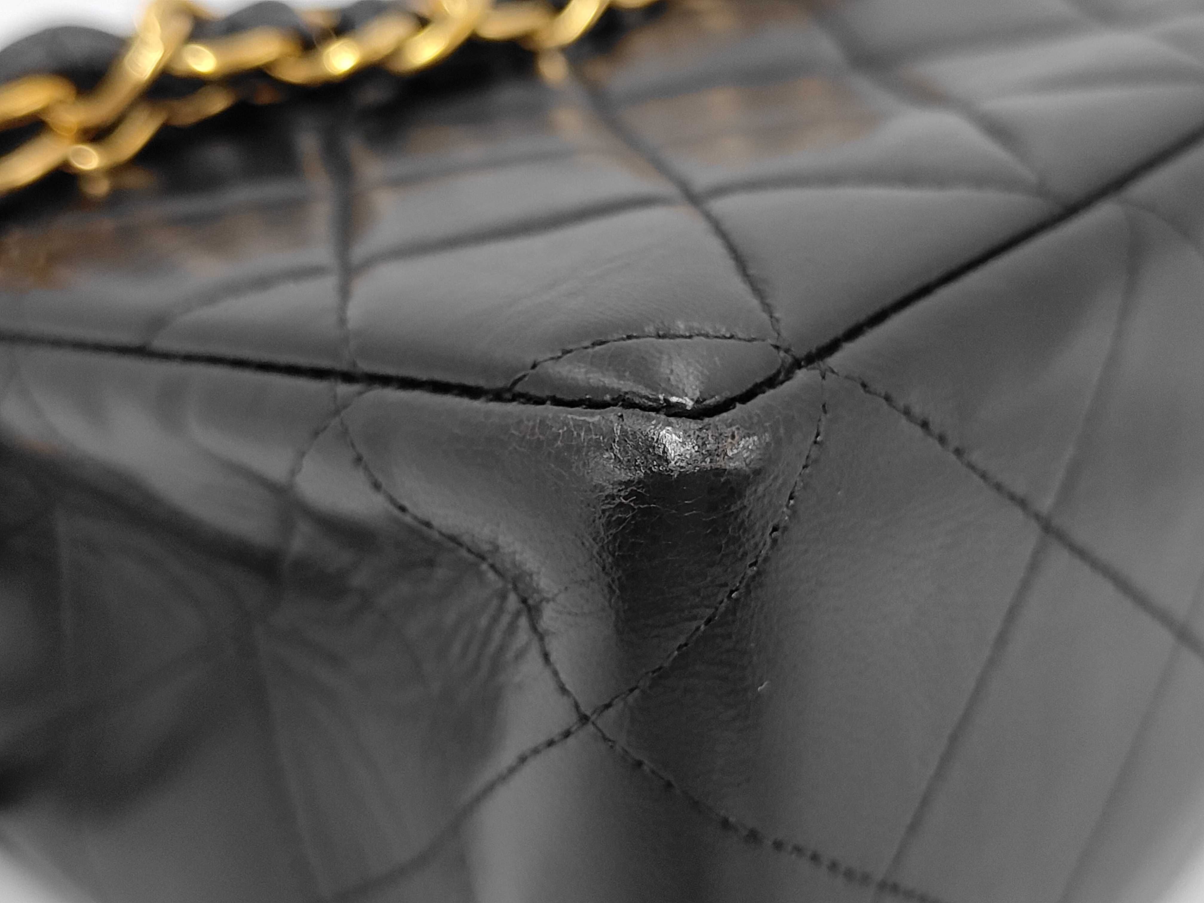 Large Matelassé Lambskin Shoulder Bag — view 4