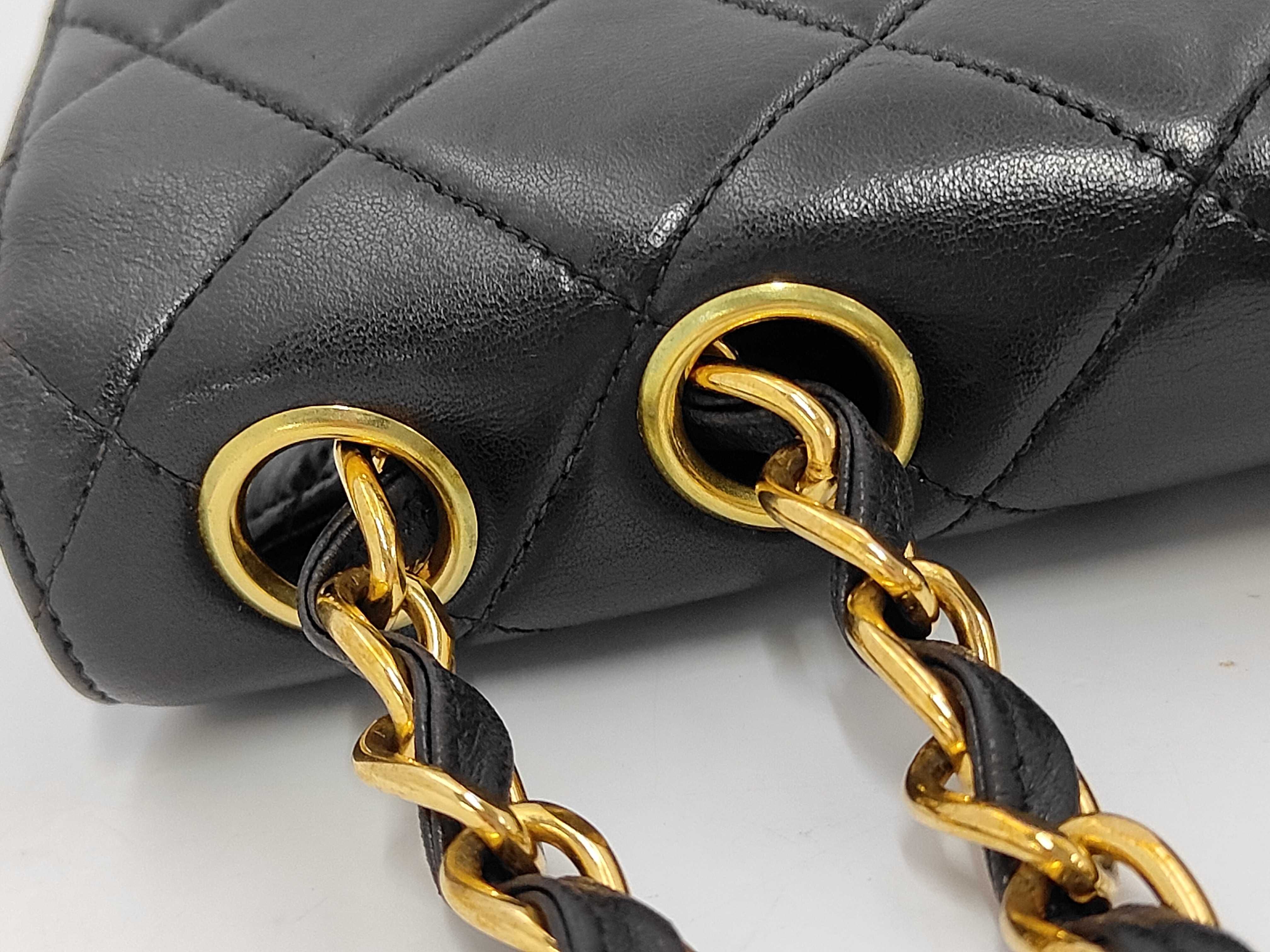 Large Matelassé Lambskin Shoulder Bag — view 6