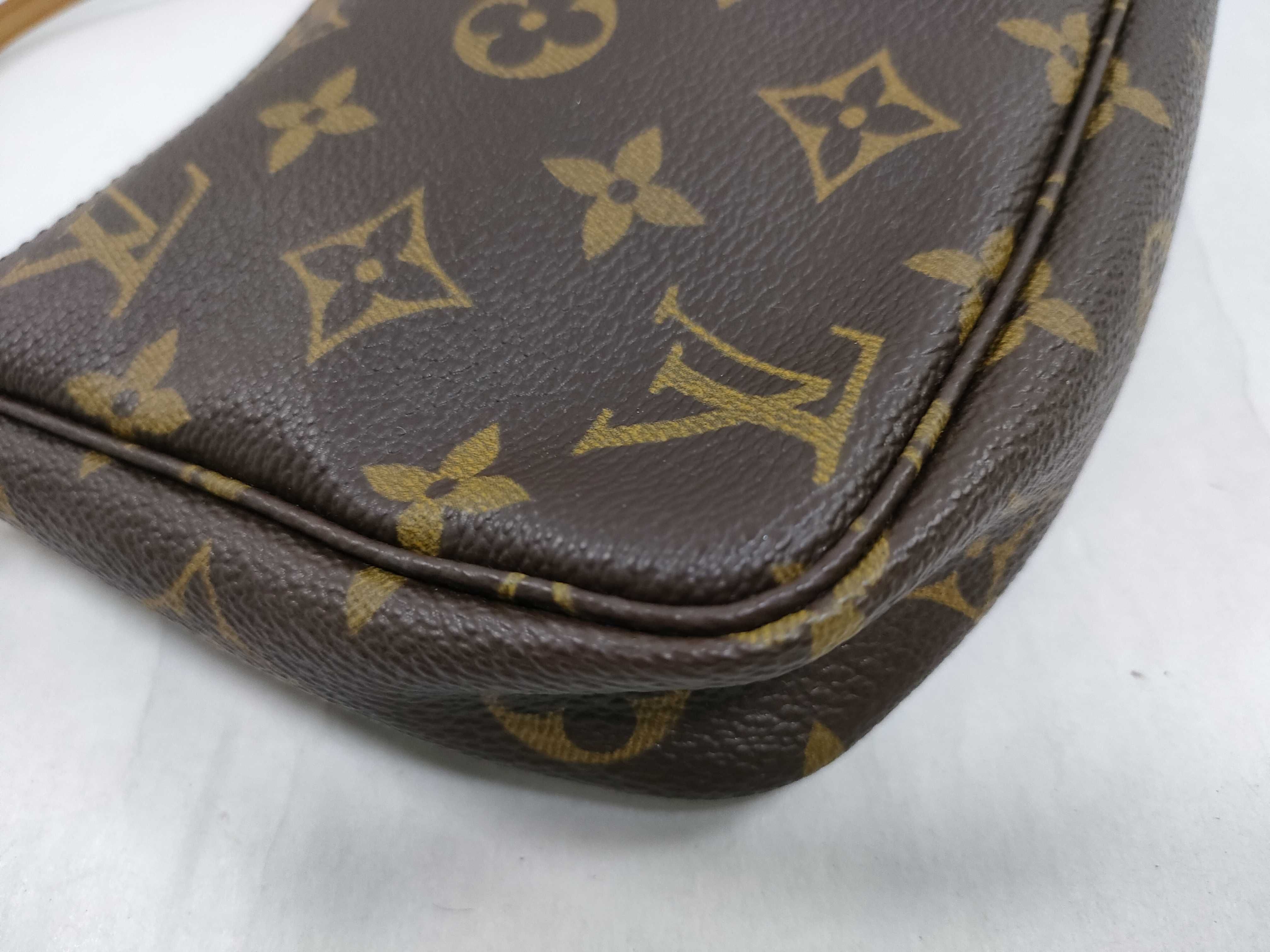 Monogram Pochette Accessoires M51980 Brown SL0041 Pouch — view 8