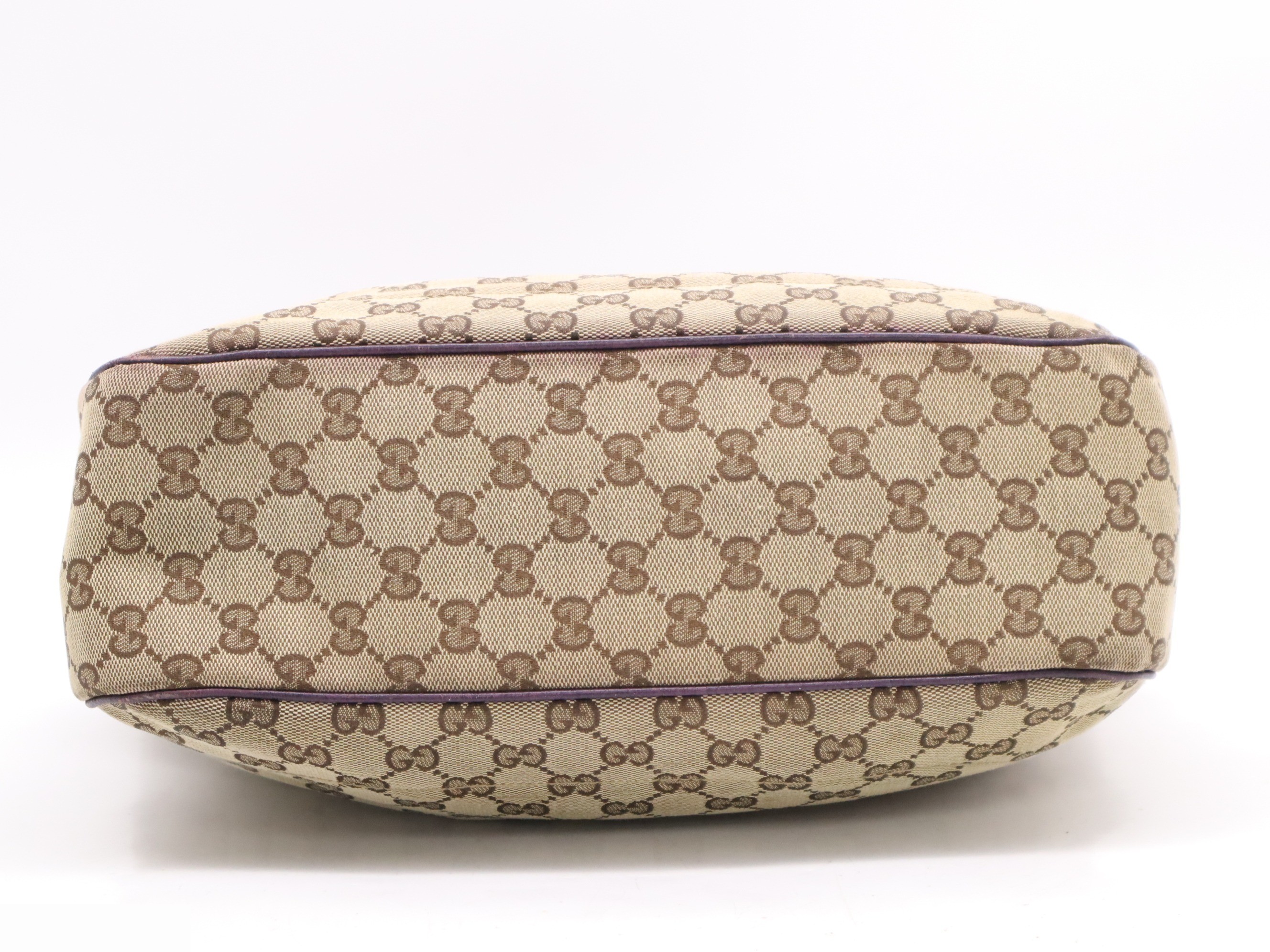 New Jackie Handbag Tote Bag Beige Purple 491403 — view 4