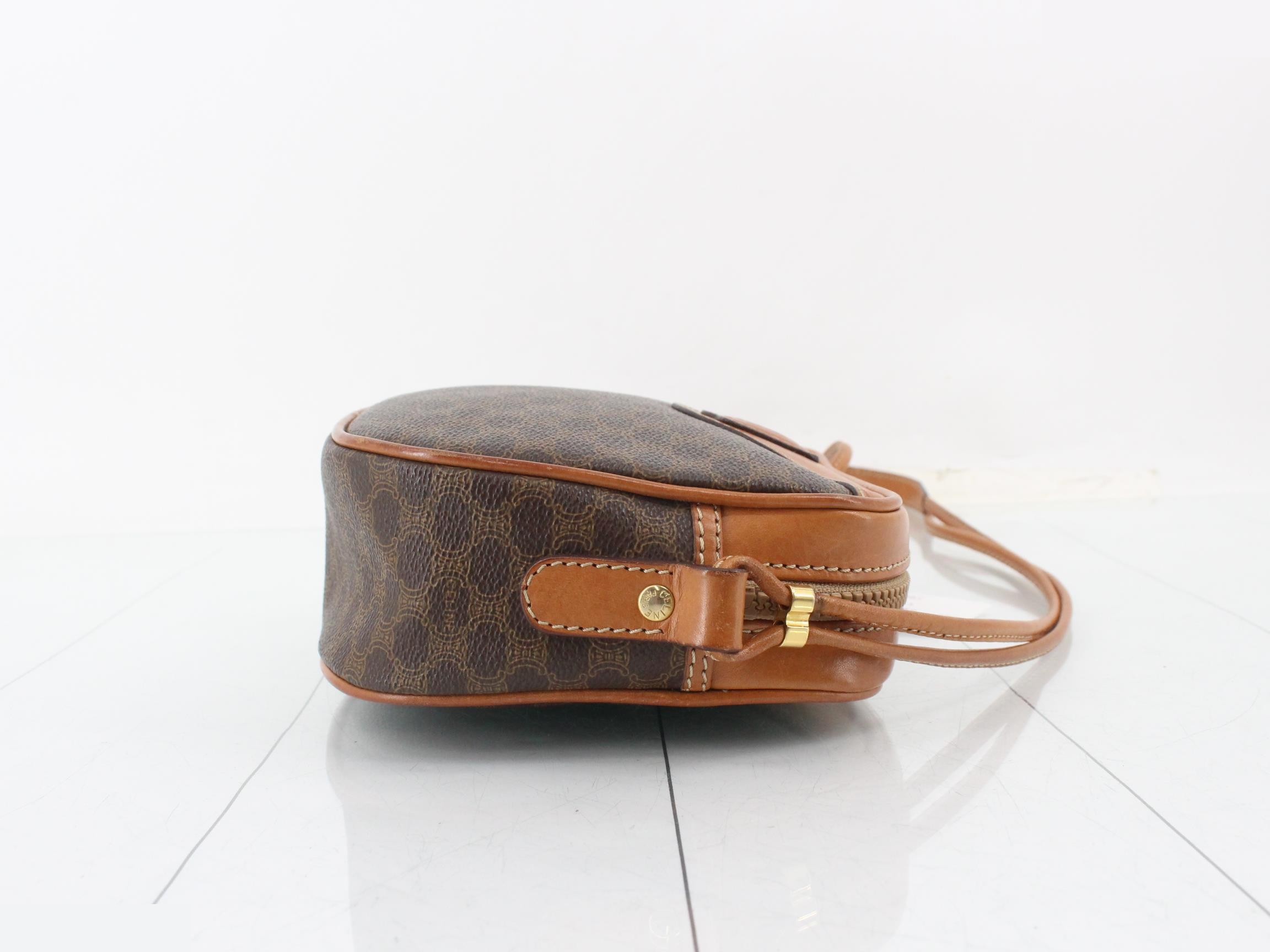 Macadam Shoulder Bag, PVC/Leather, Brown — view 3