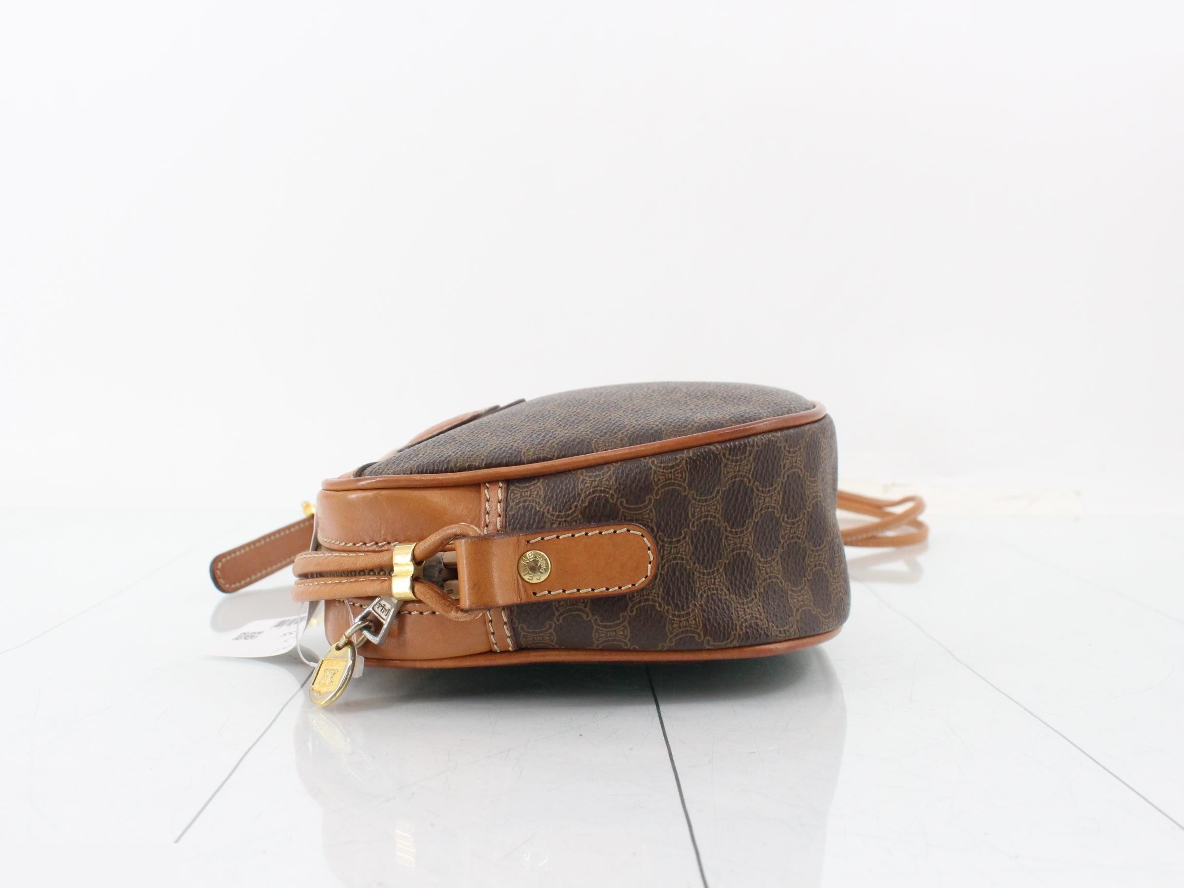 Macadam Shoulder Bag, PVC/Leather, Brown — view 4