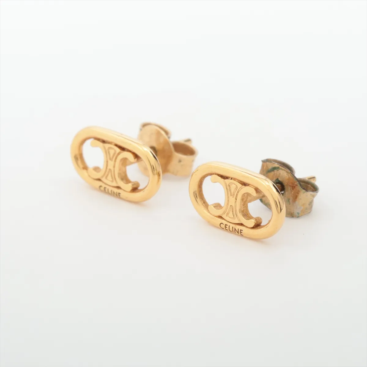 Triomphe Earrings (for both ears) GP Gold — view 3