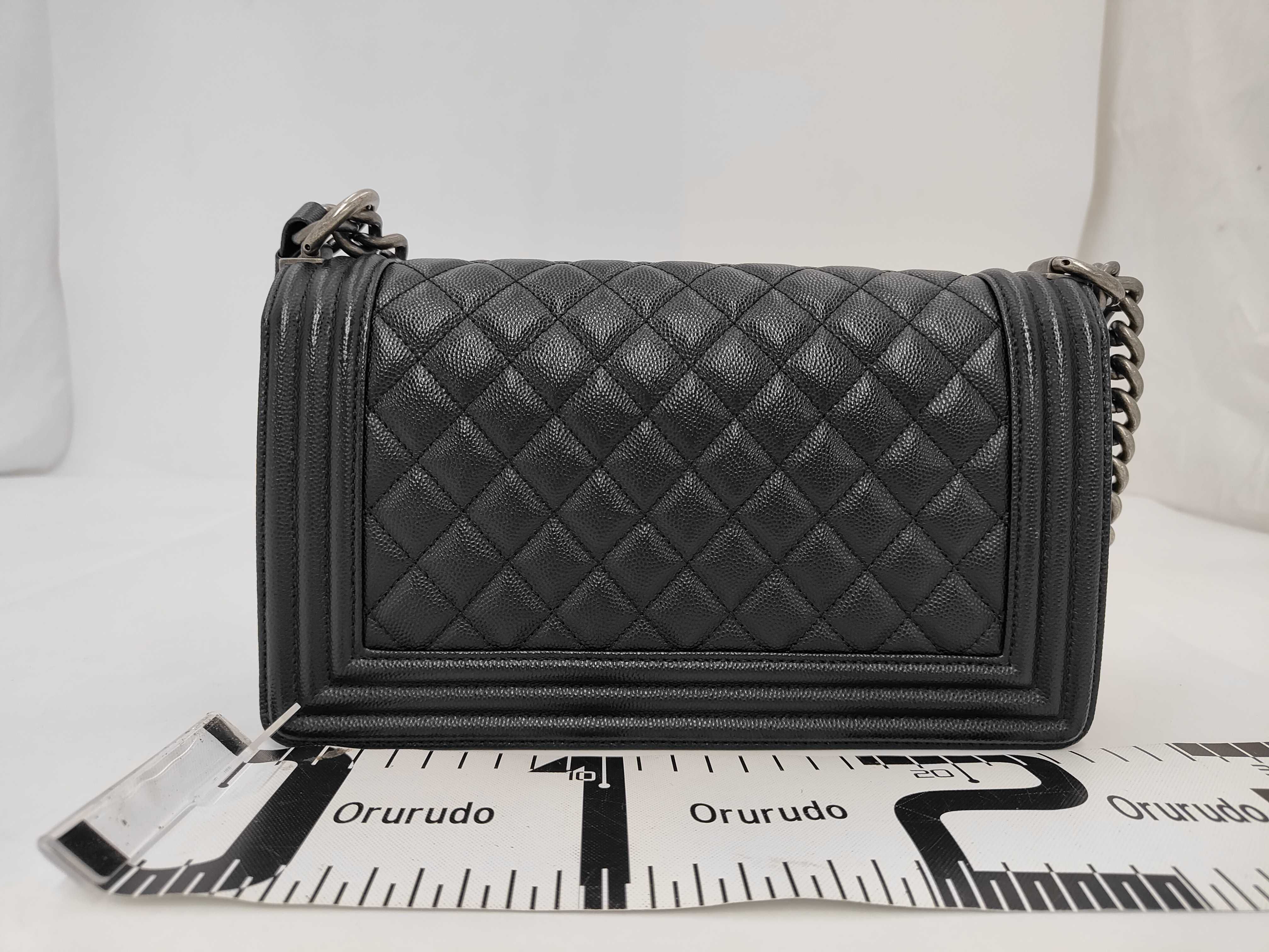 Boy Chanel Caviar Matelassé Shoulder Bag — view 2