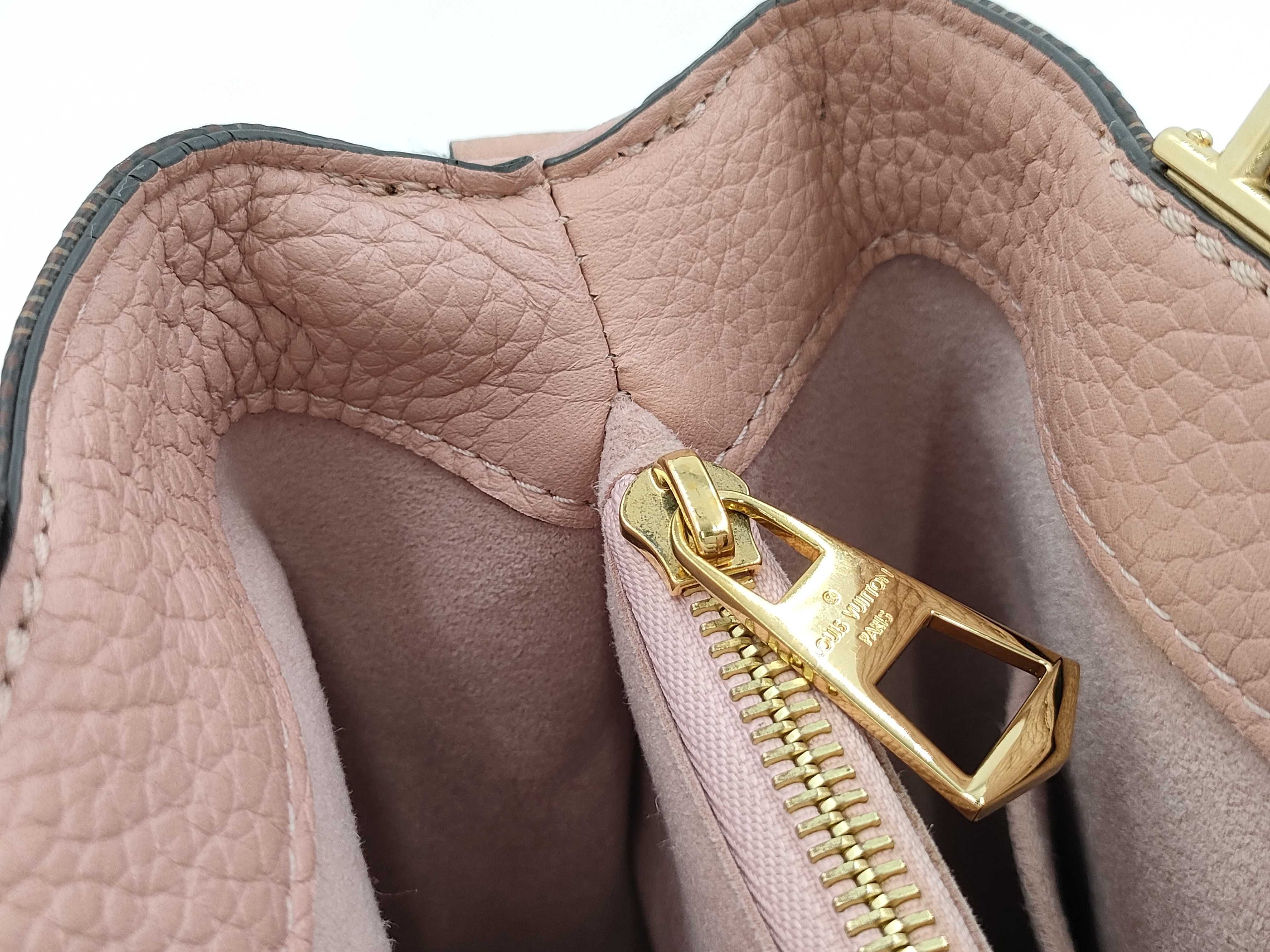 Brittany 2way Shoulder Bag M41674 Brown Pink Gold Hardware Damier Canvas SR0178 Handbag — view 9