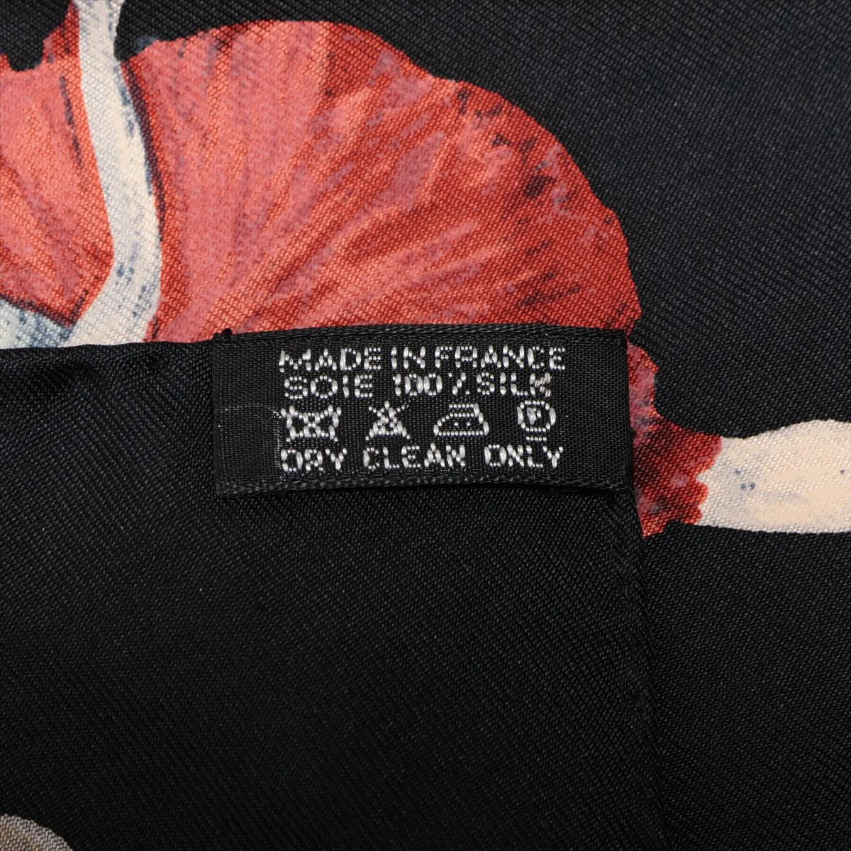 Carre 90La Dance Ballet Dancer Scarf Silk Black Thread Fuzzing — view 6