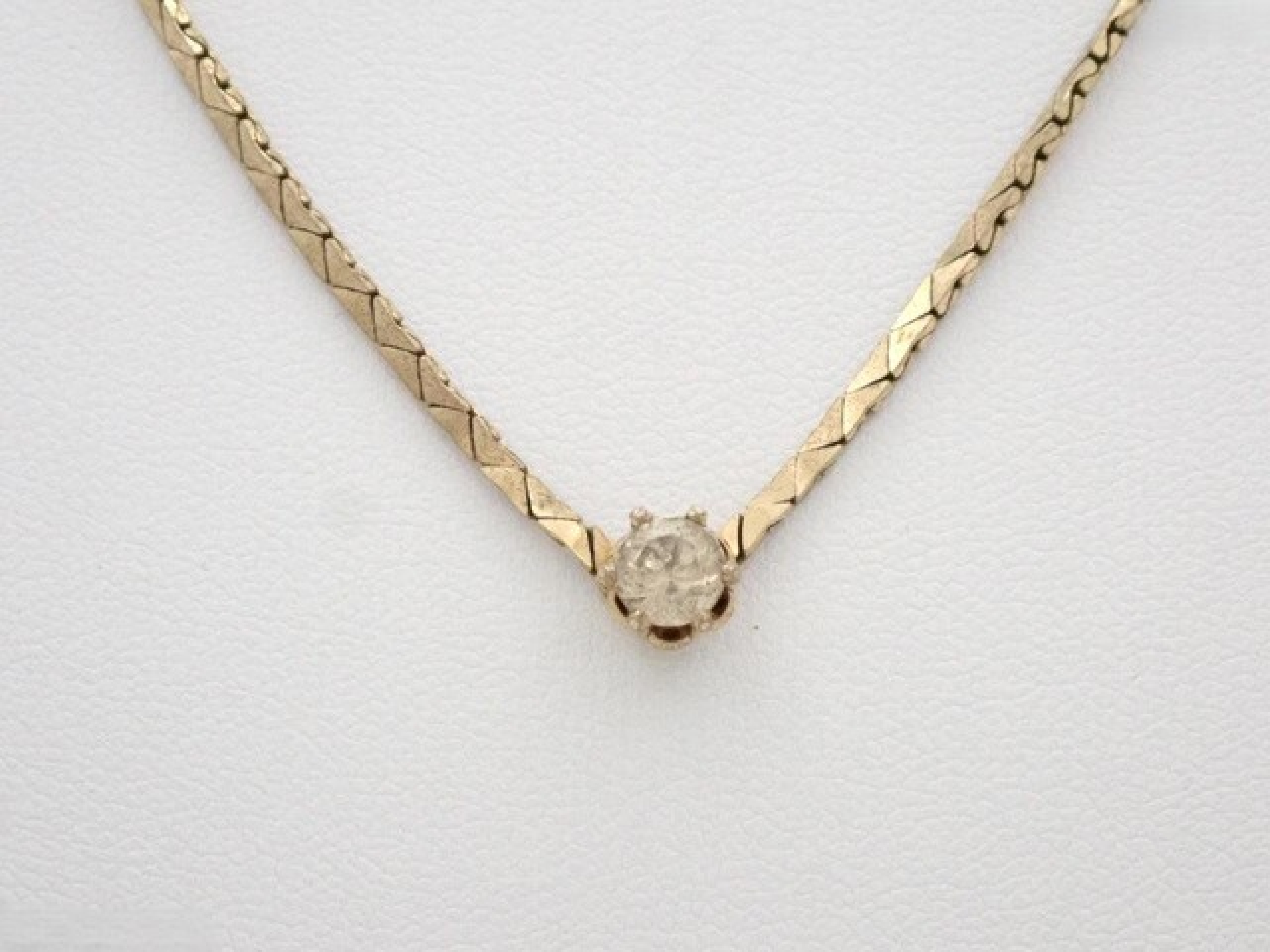 pendant necklace (with plating peeling) — view 2