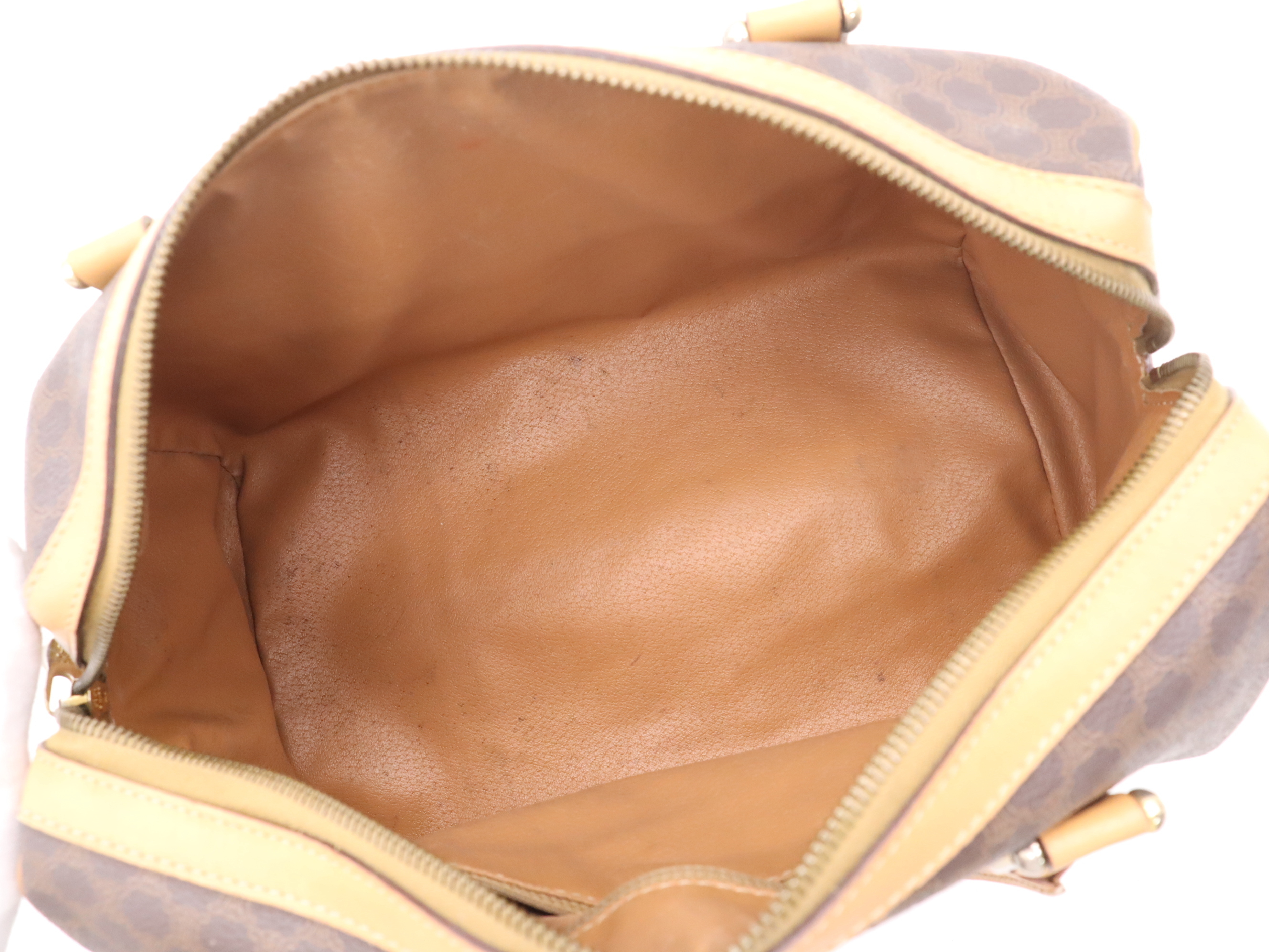 Leather Macadam Pattern Boston Bag — view 11