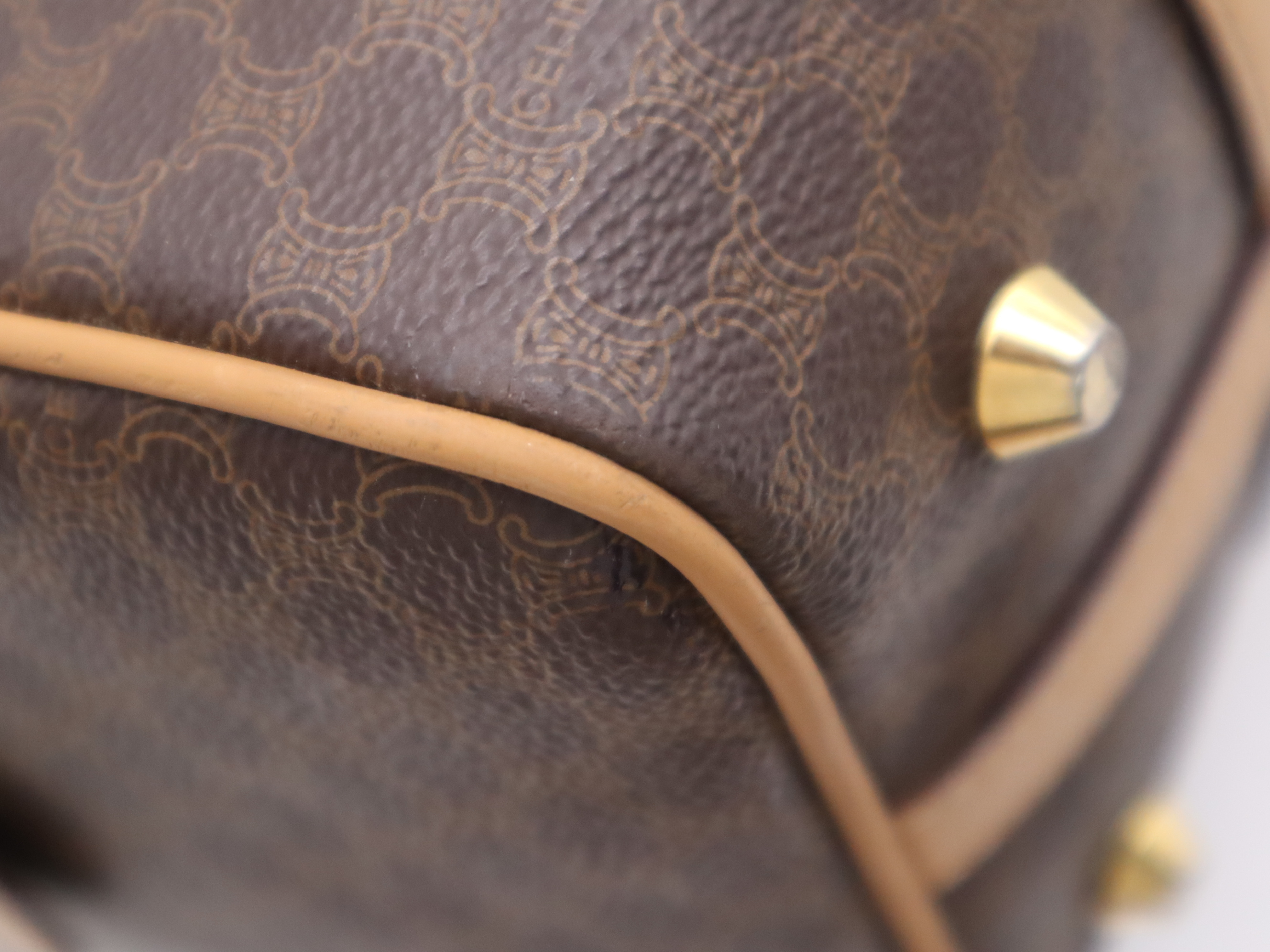 Leather Macadam Pattern Boston Bag — view 10