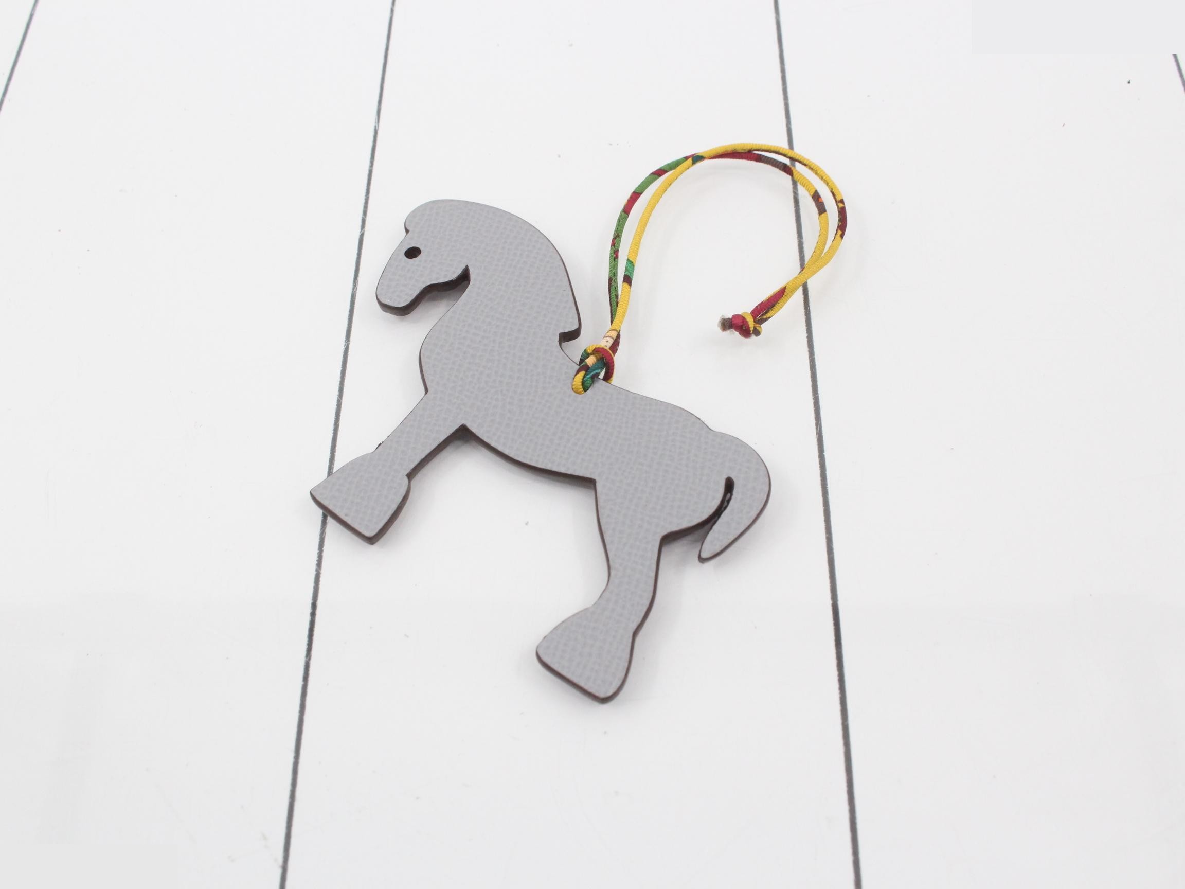 Petit H Hermie Bag Charm Purple/Gray — view 2