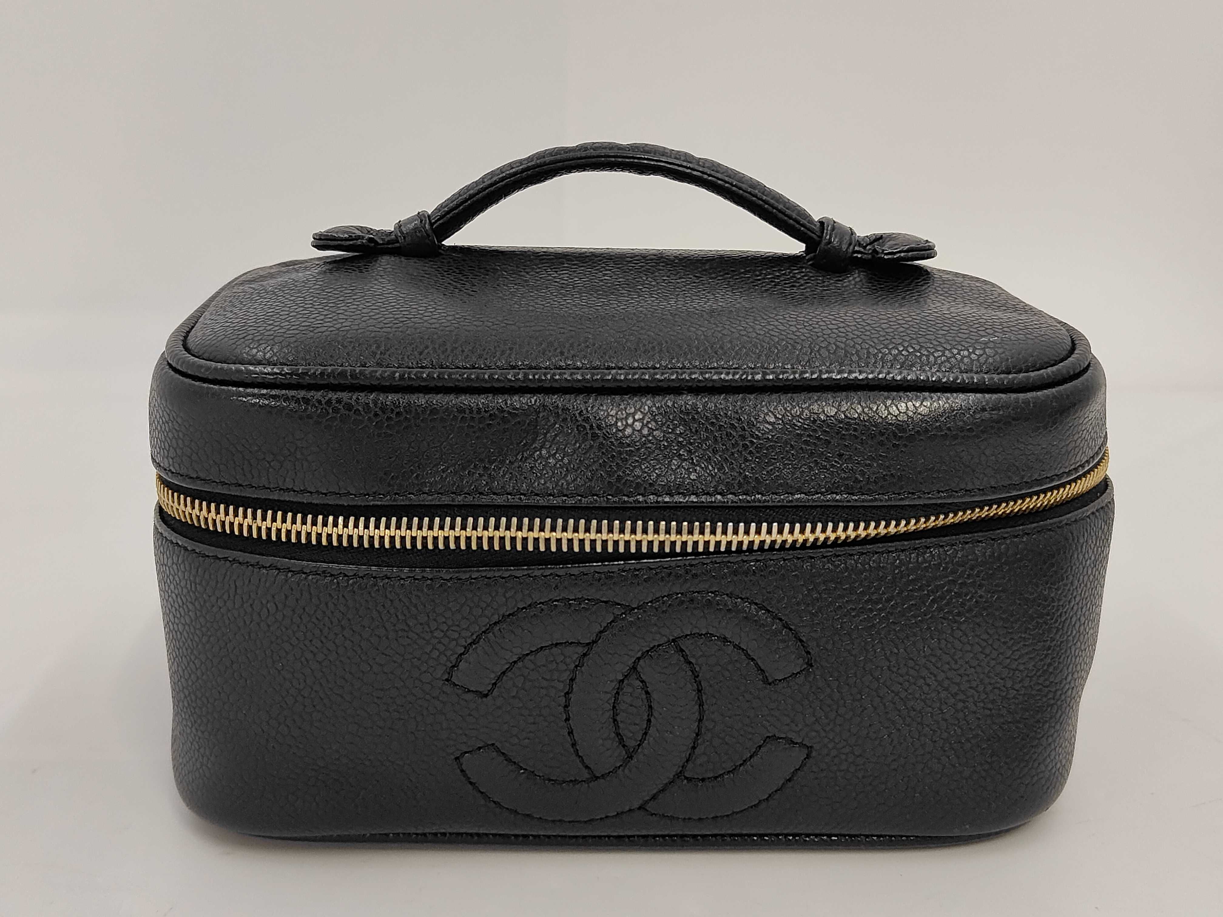 Caviar Skin Coco Mark Vanity Bag