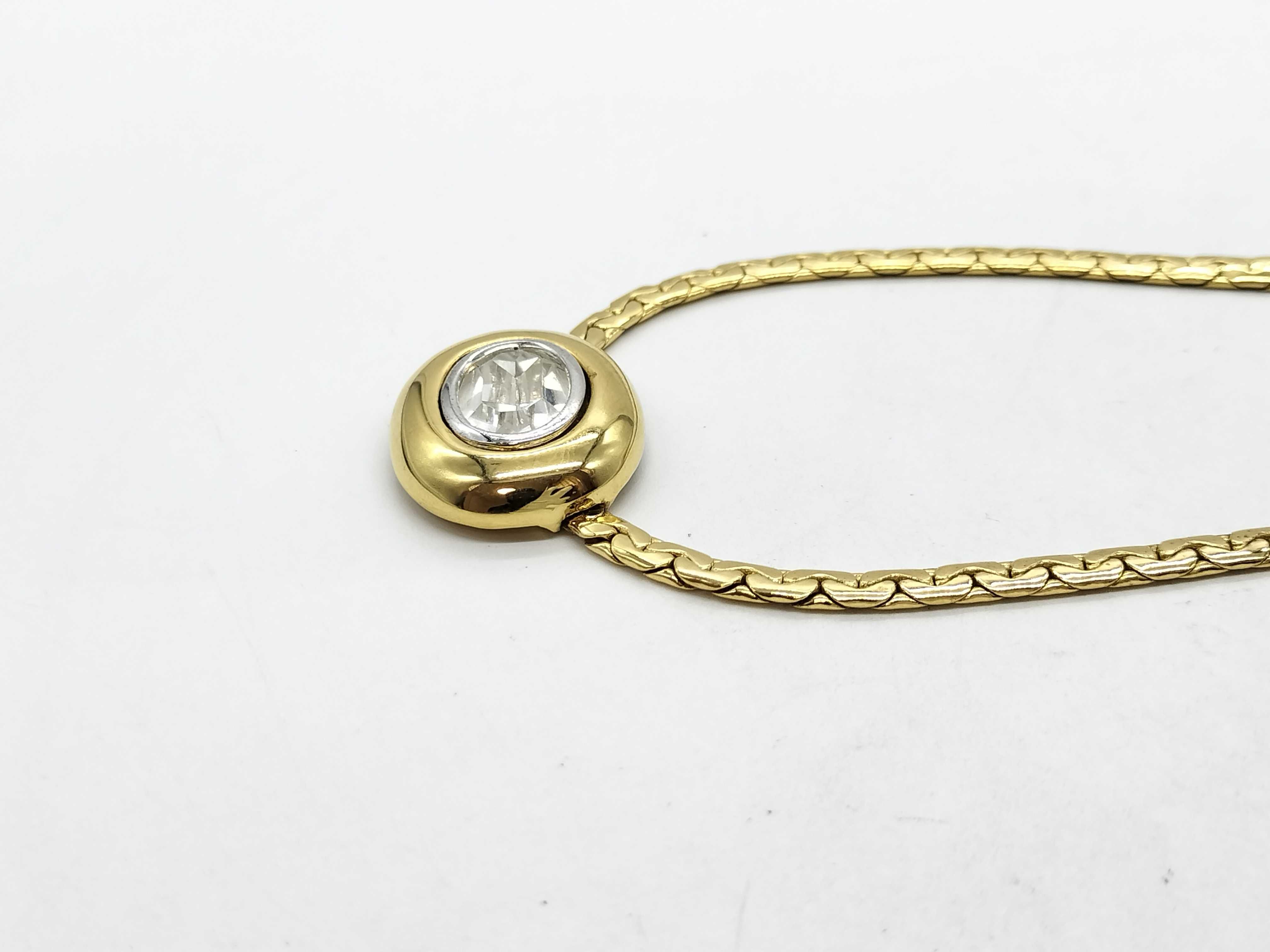 Crystal Top Gold Necklace — view 4