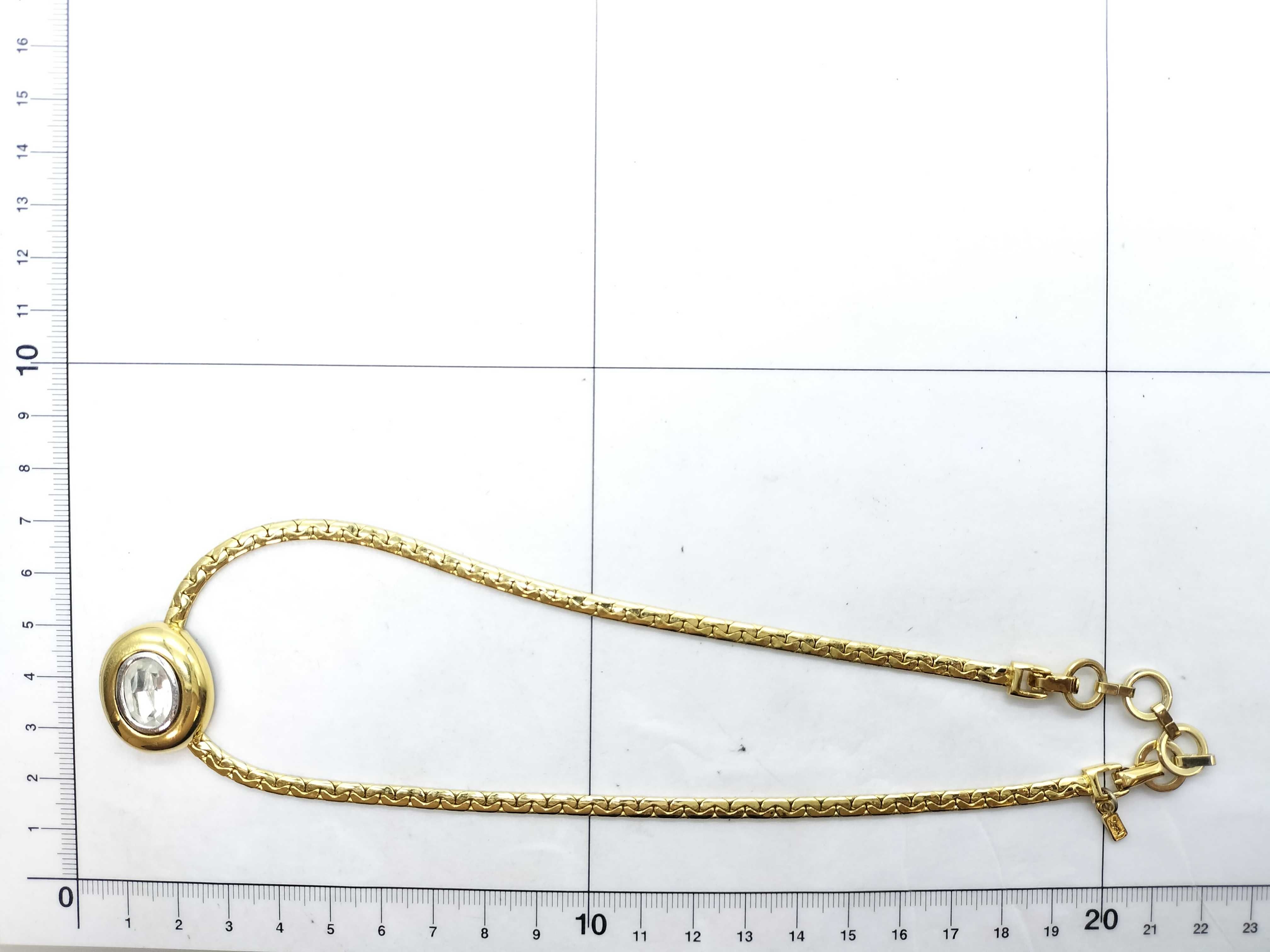Crystal Top Gold Necklace — view 7