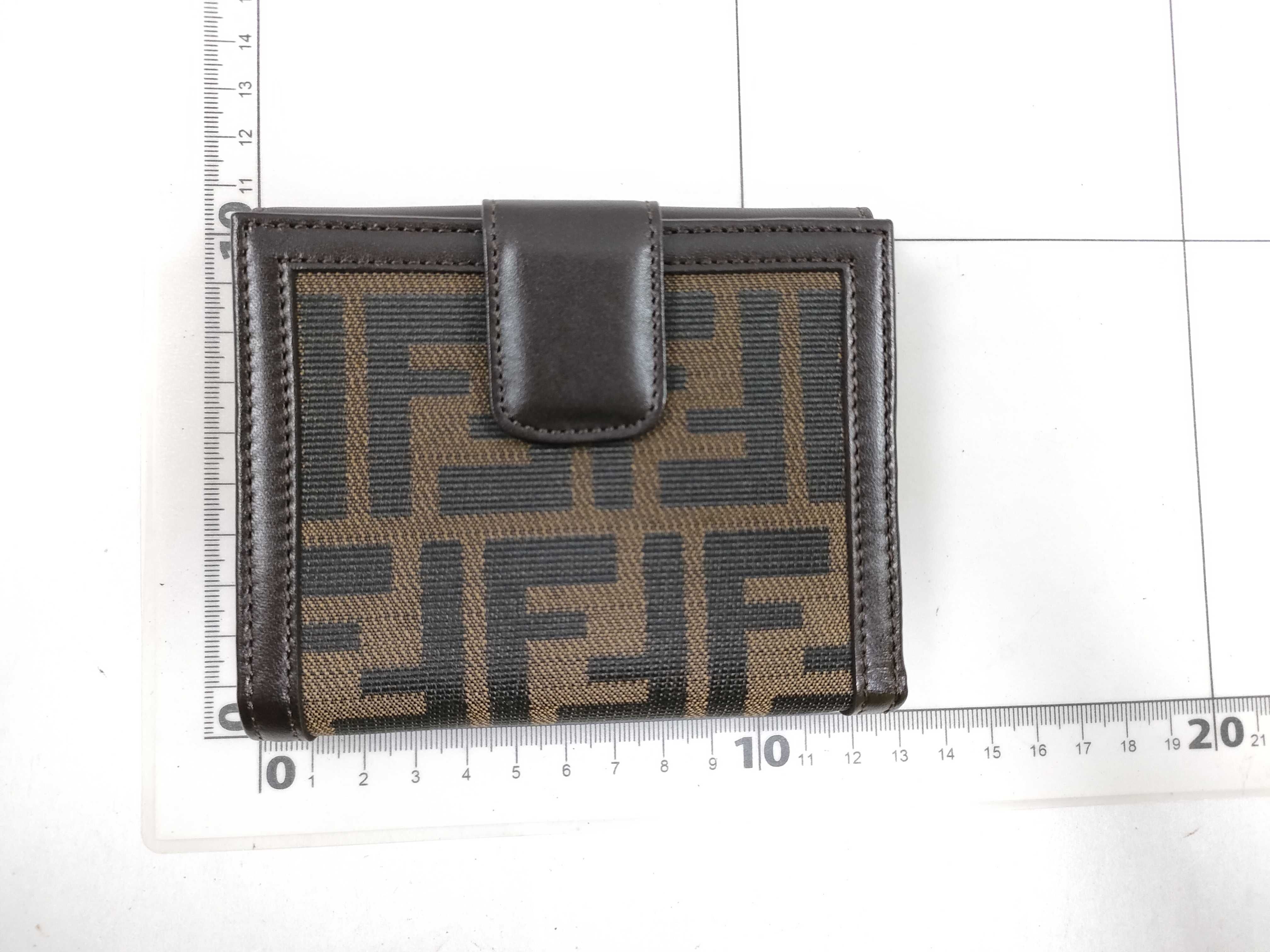 Zucca pattern bi-fold wallet with double snap closure, item number 12671. — view 2
