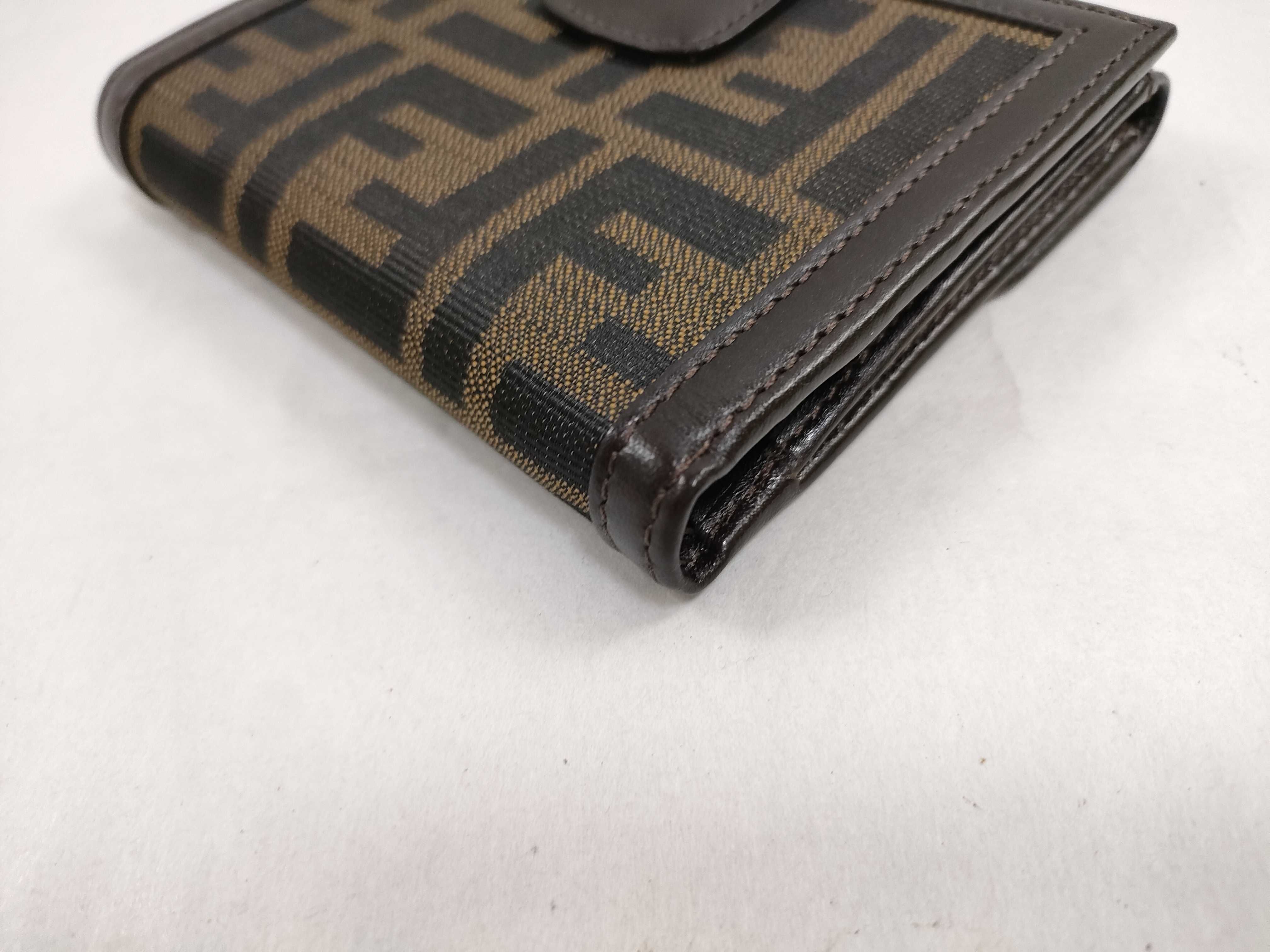 Zucca pattern bi-fold wallet with double snap closure, item number 12671. — view 3