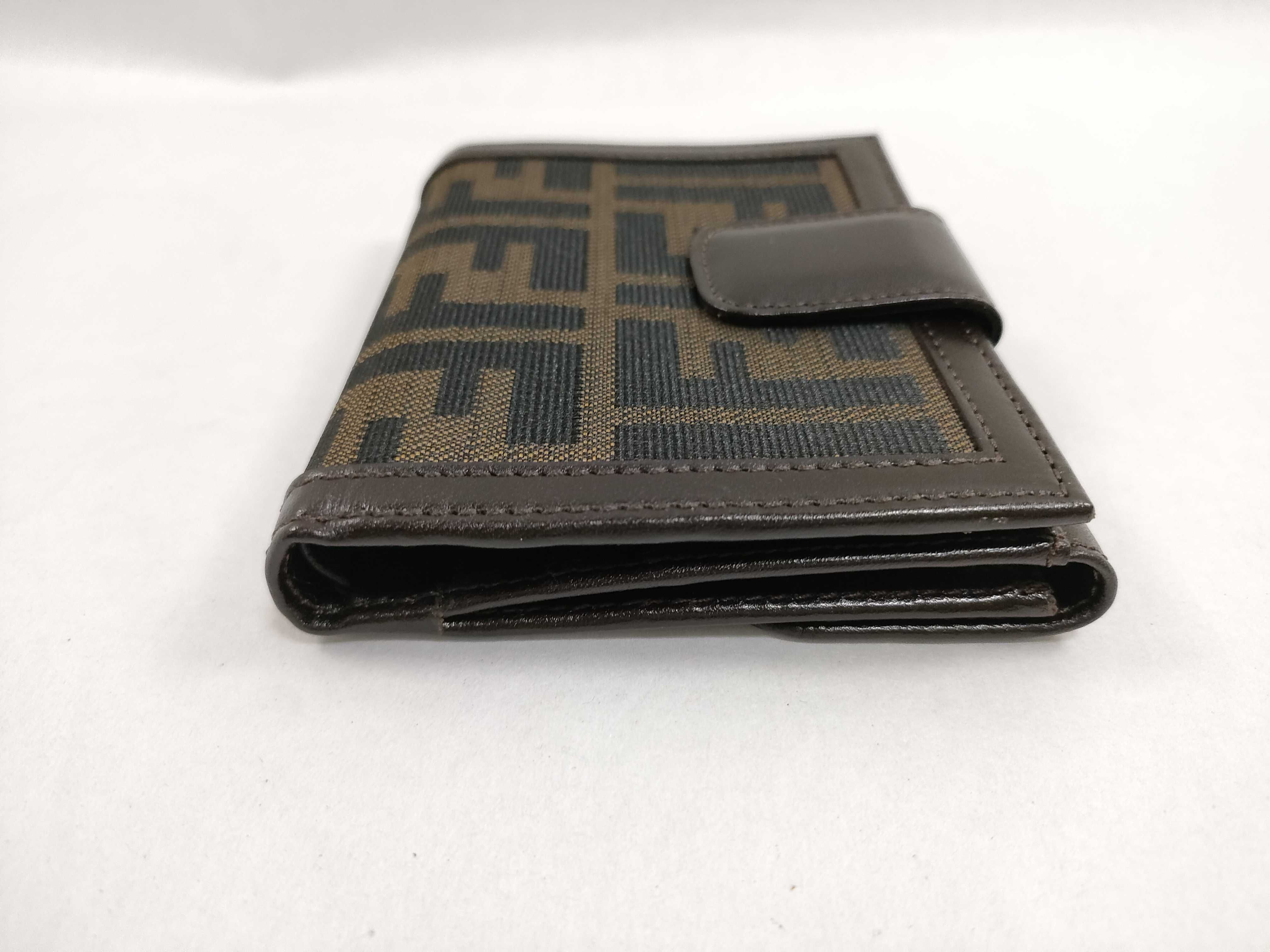 Zucca pattern bi-fold wallet with double snap closure, item number 12671. — view 4