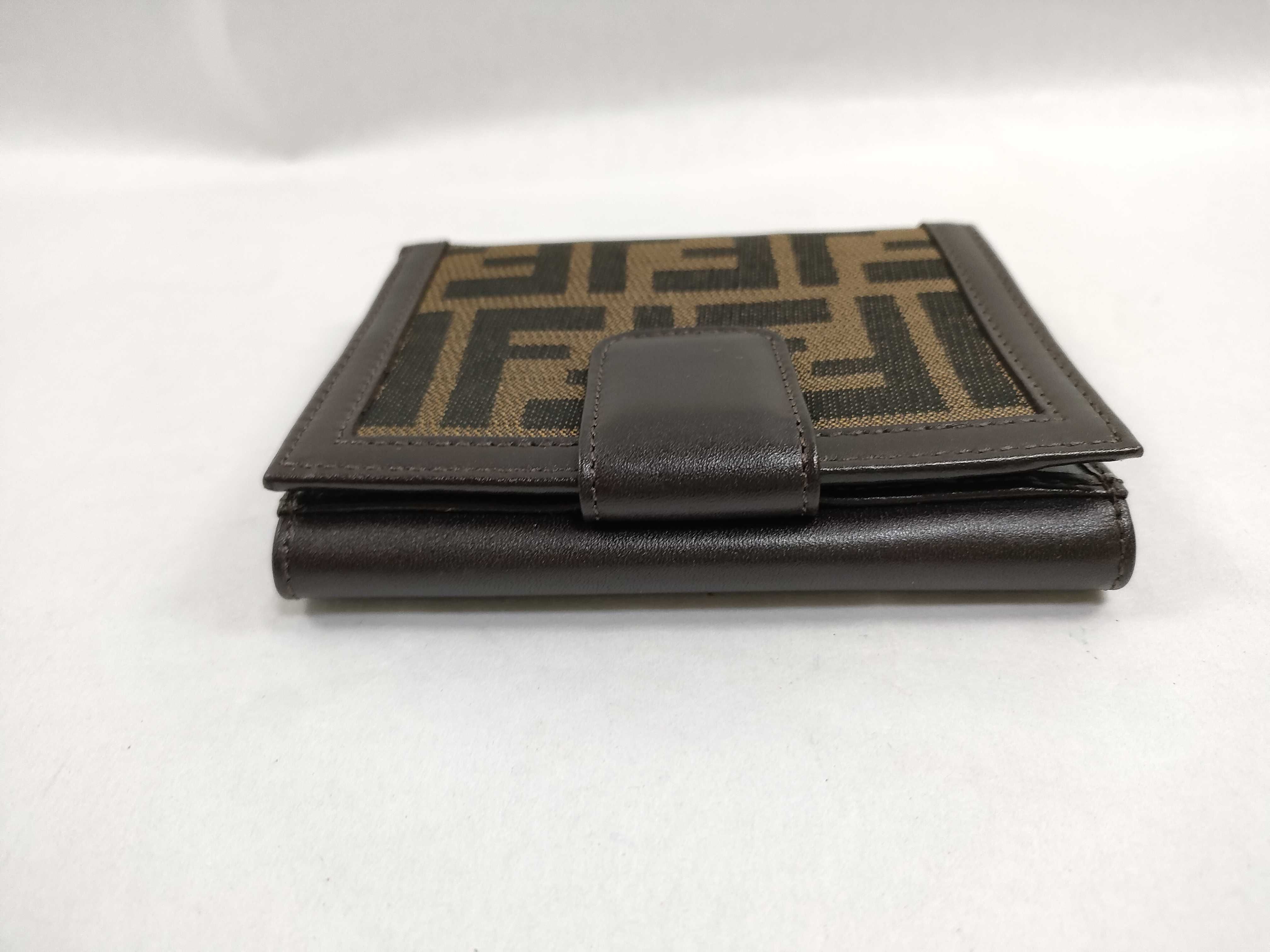 Zucca pattern bi-fold wallet with double snap closure, item number 12671. — view 6