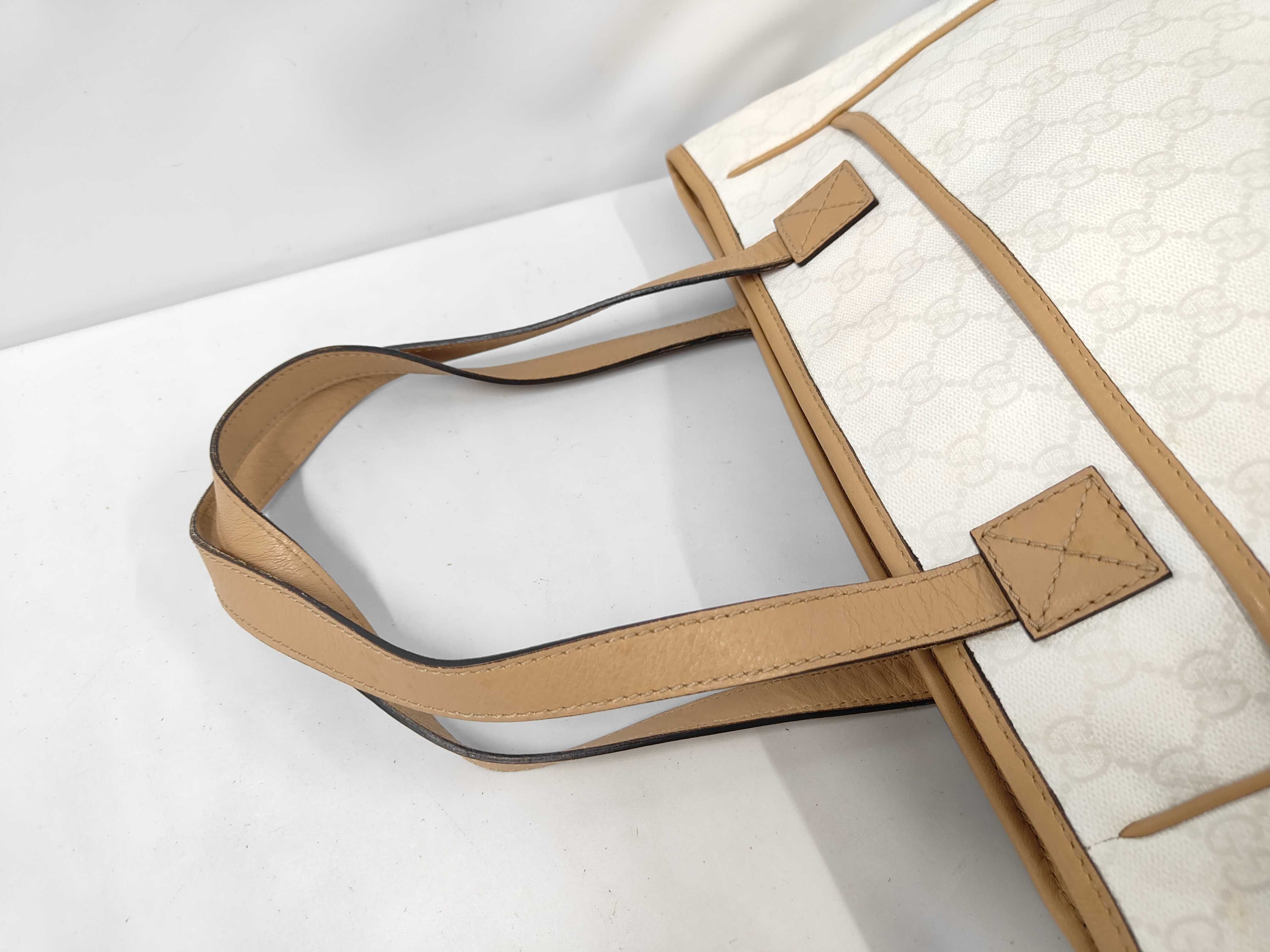 GG Supreme Tote Bag, White, 264221 — view 5