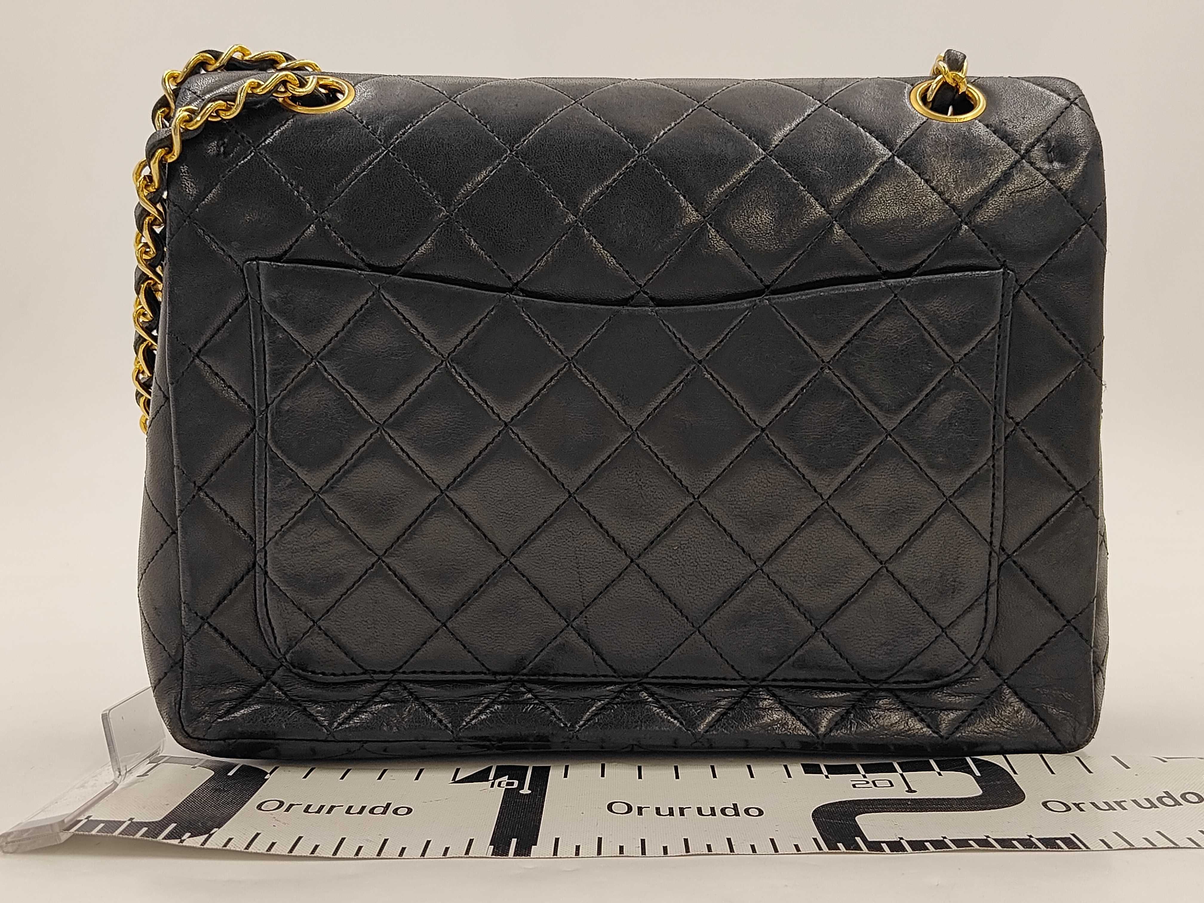 Matelassé Chain Shoulder Bag, Lambskin, Black Shoulder Bag — view 2