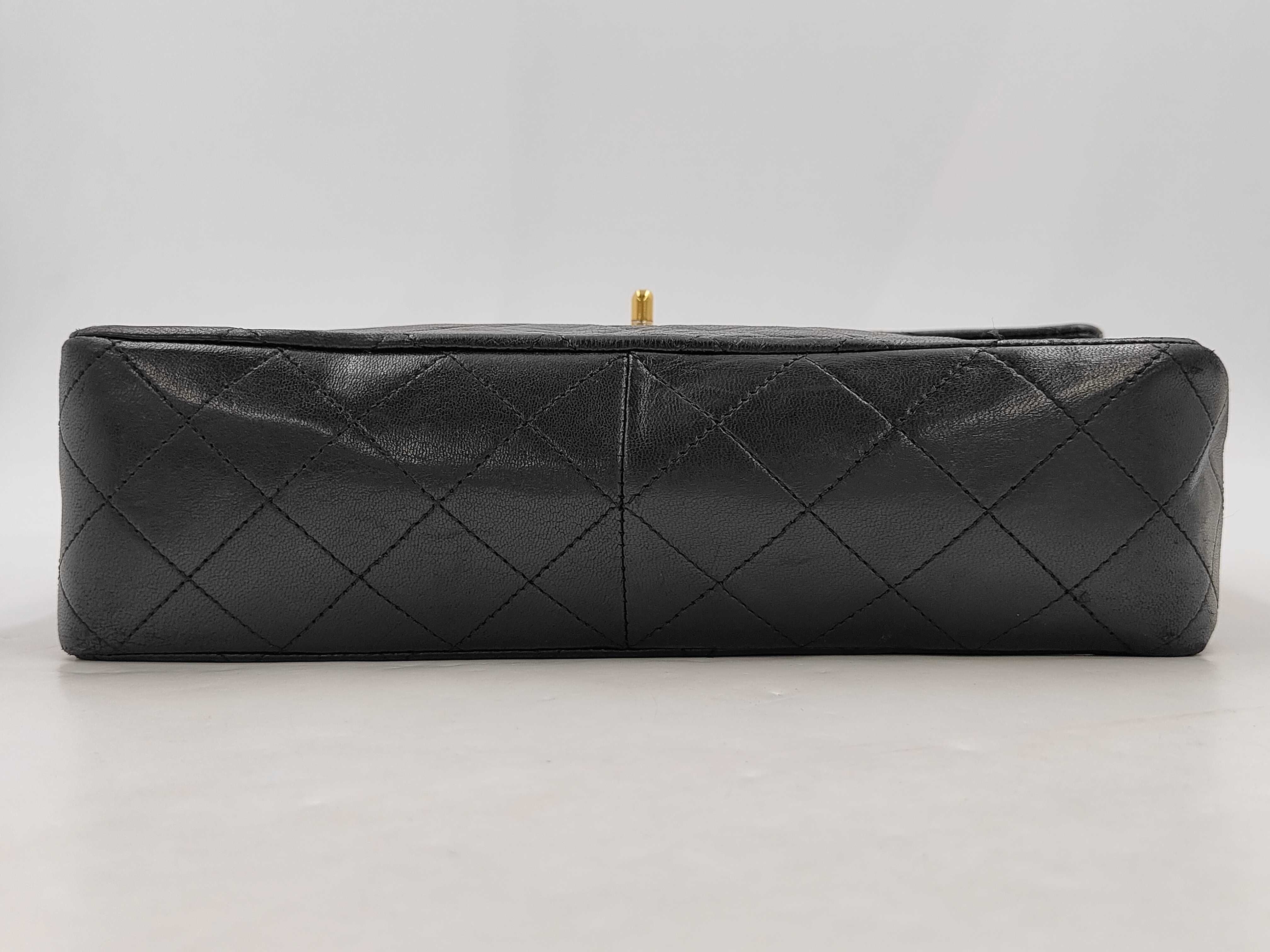 Matelassé Chain Shoulder Bag, Lambskin, Black Shoulder Bag — view 7