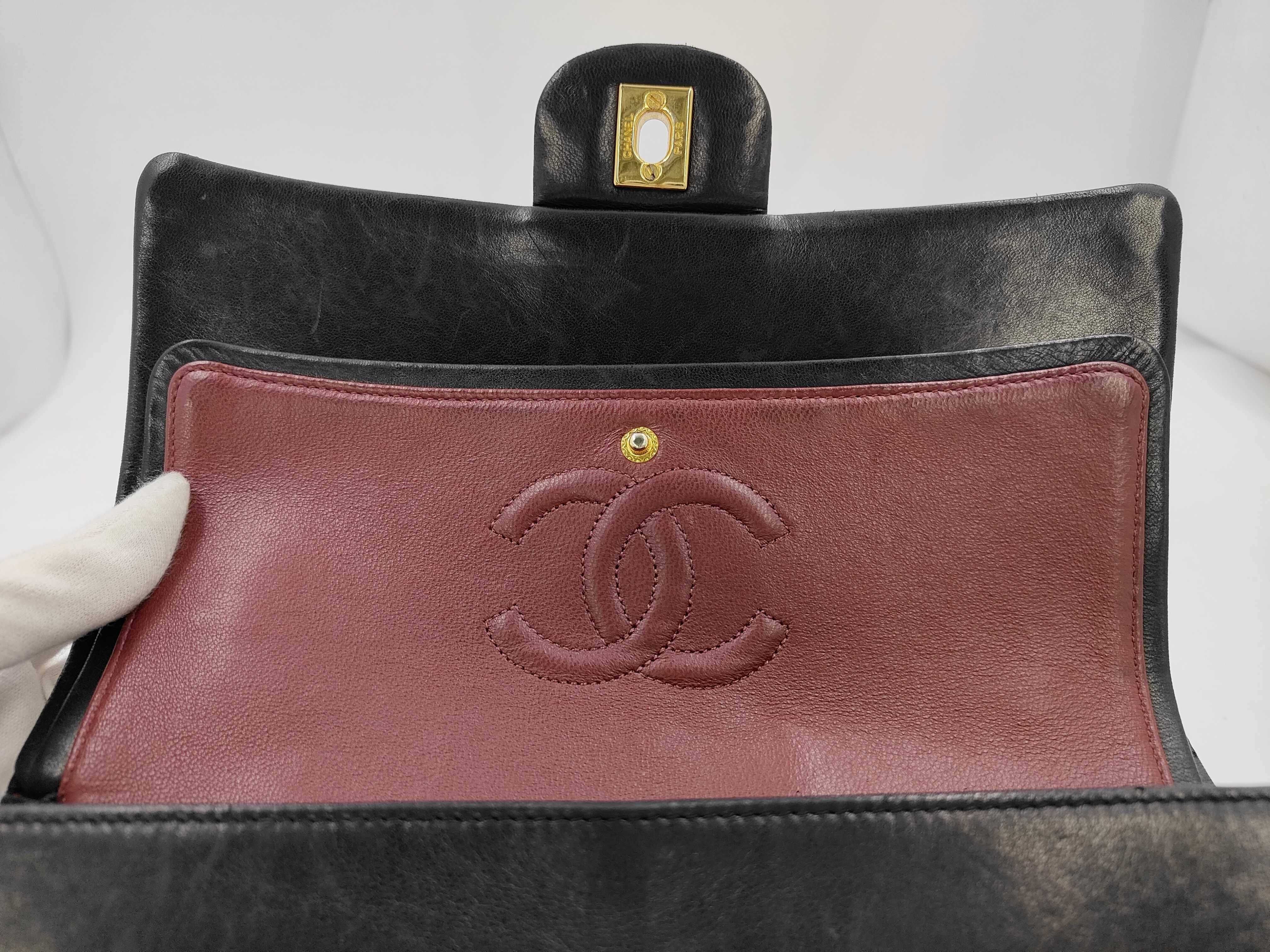 Matelassé Chain Shoulder Bag, Lambskin, Black Shoulder Bag — view 8