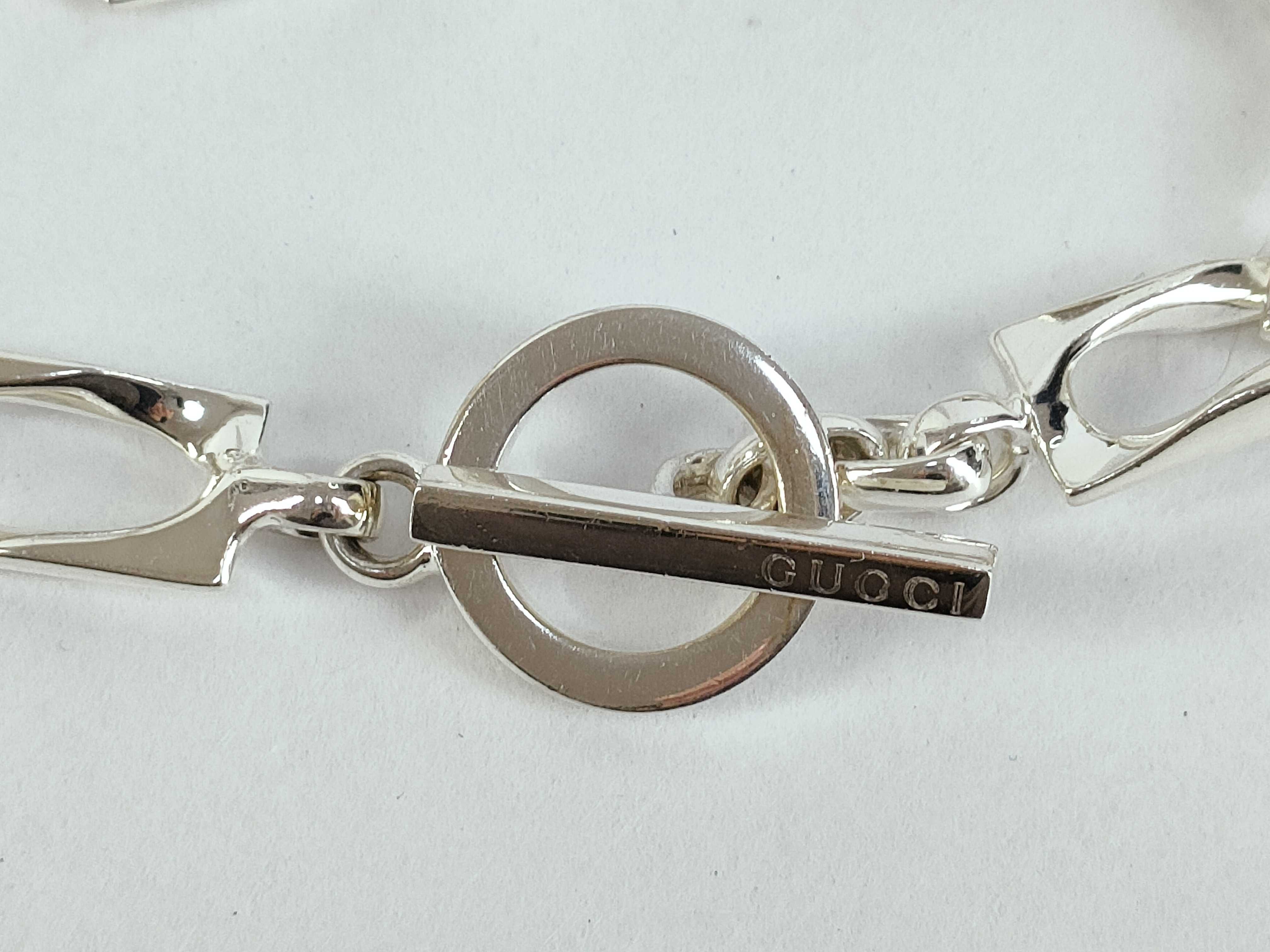 Flat Link Chain Toggle Bracelet SV925 Bracelet/Bangle — view 2