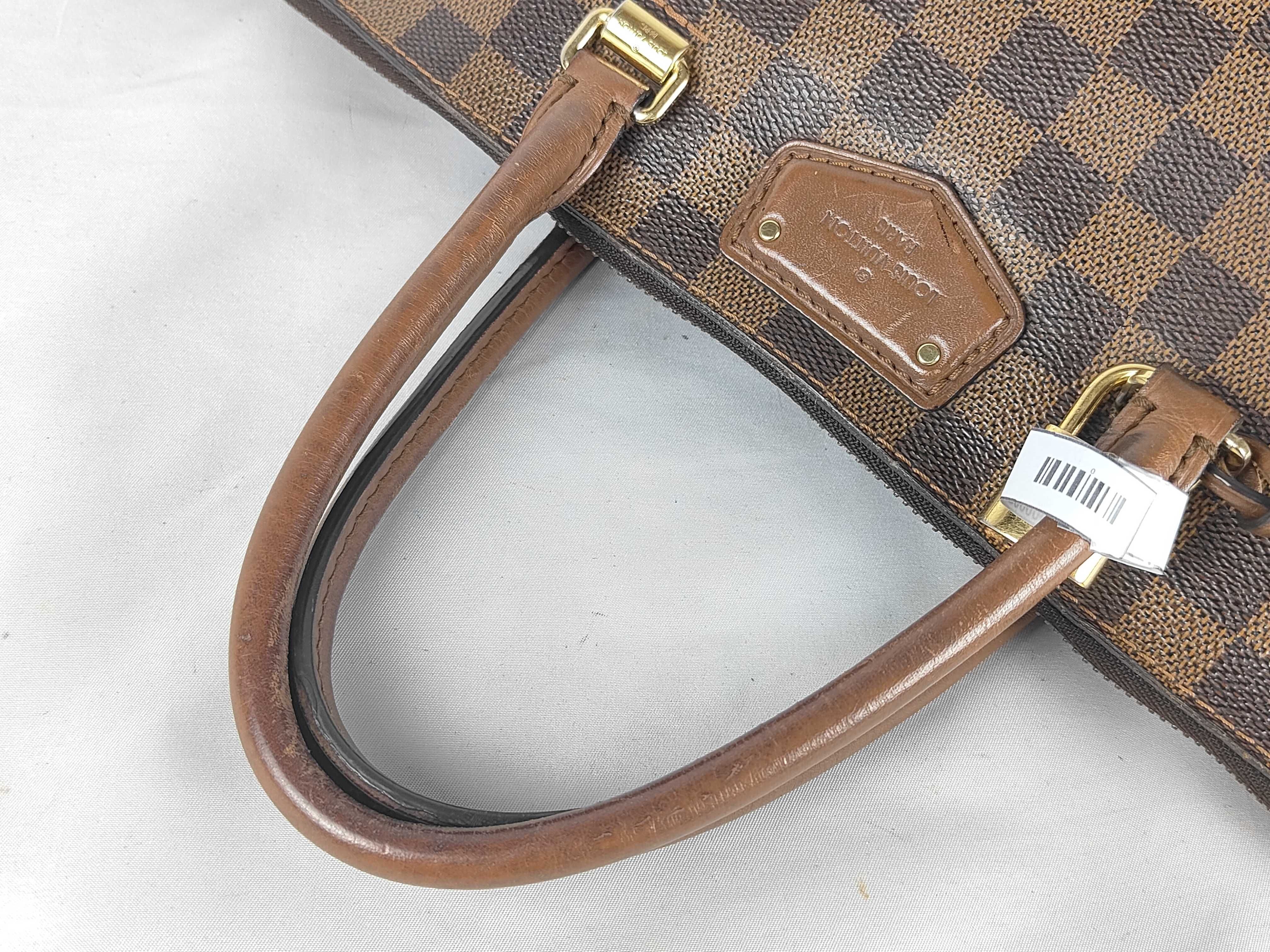 Damier ID- Damier Hampstead MM N51204 TH2058 Brown Tote Bag — view 3