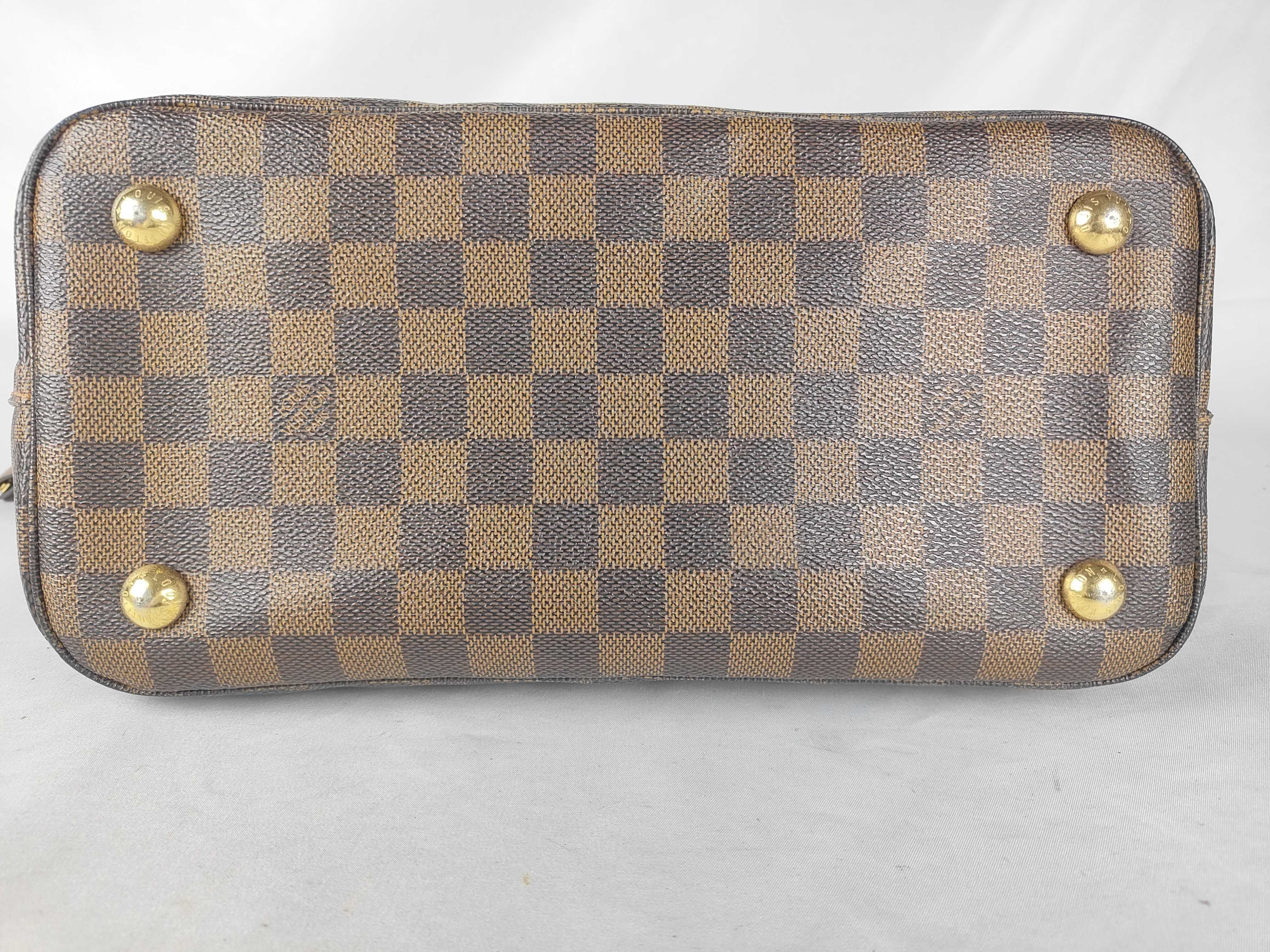 Damier ID- Damier Hampstead MM N51204 TH2058 Brown Tote Bag — view 9