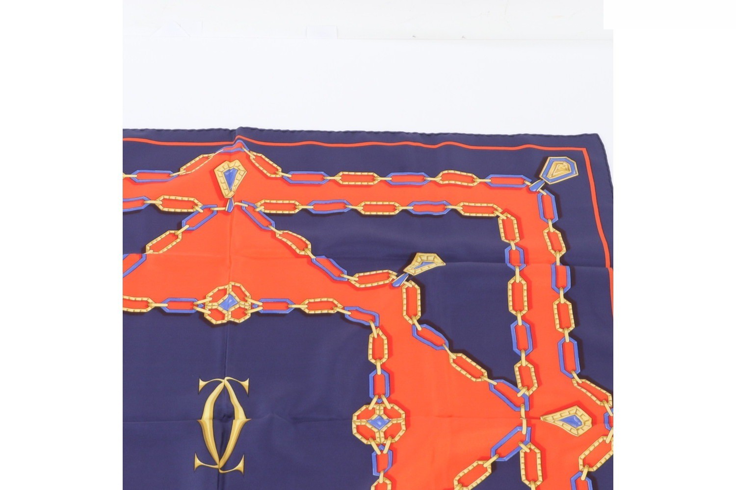 100% Silk Scarf with Tag — view 2