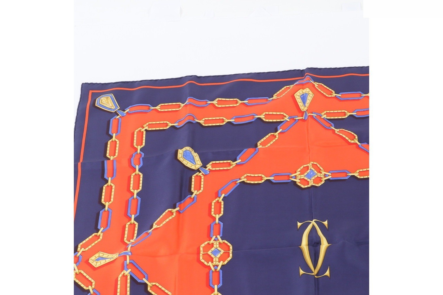 100% Silk Scarf with Tag — view 3