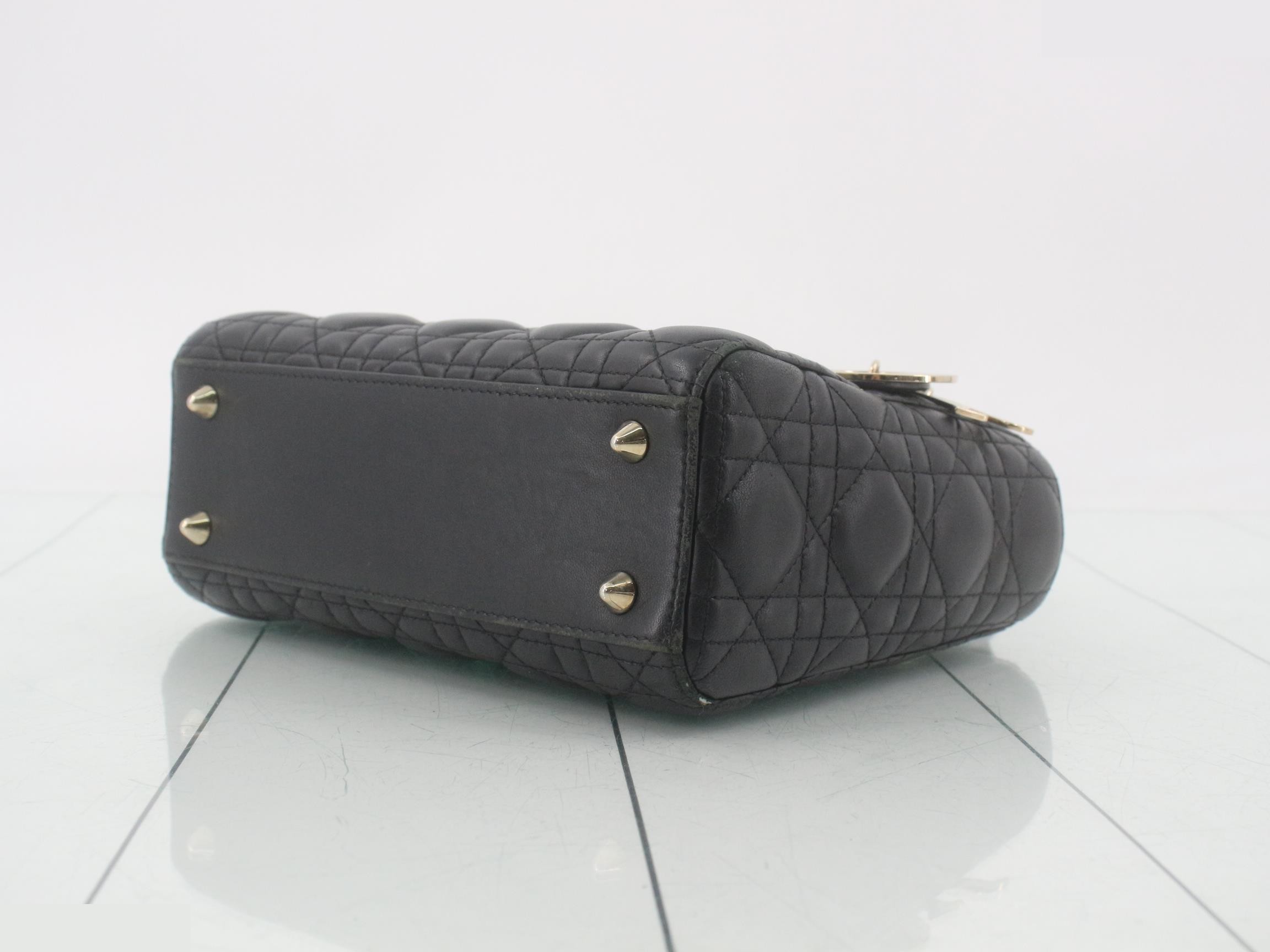 Lady Dior Cannage Small Lambskin 2-Way Handbag — view 6