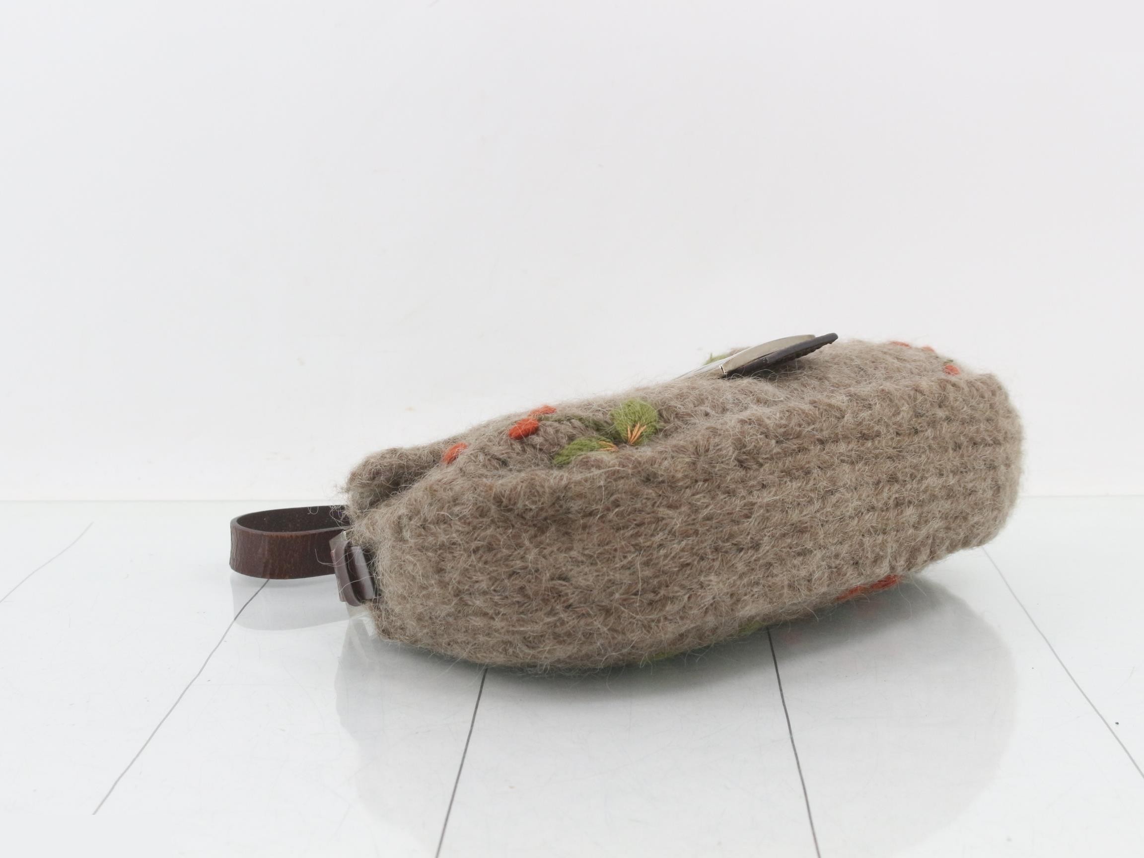 Other lines: Bags & Handbags - Mamma Bucket Wool Flower Brown — view 5