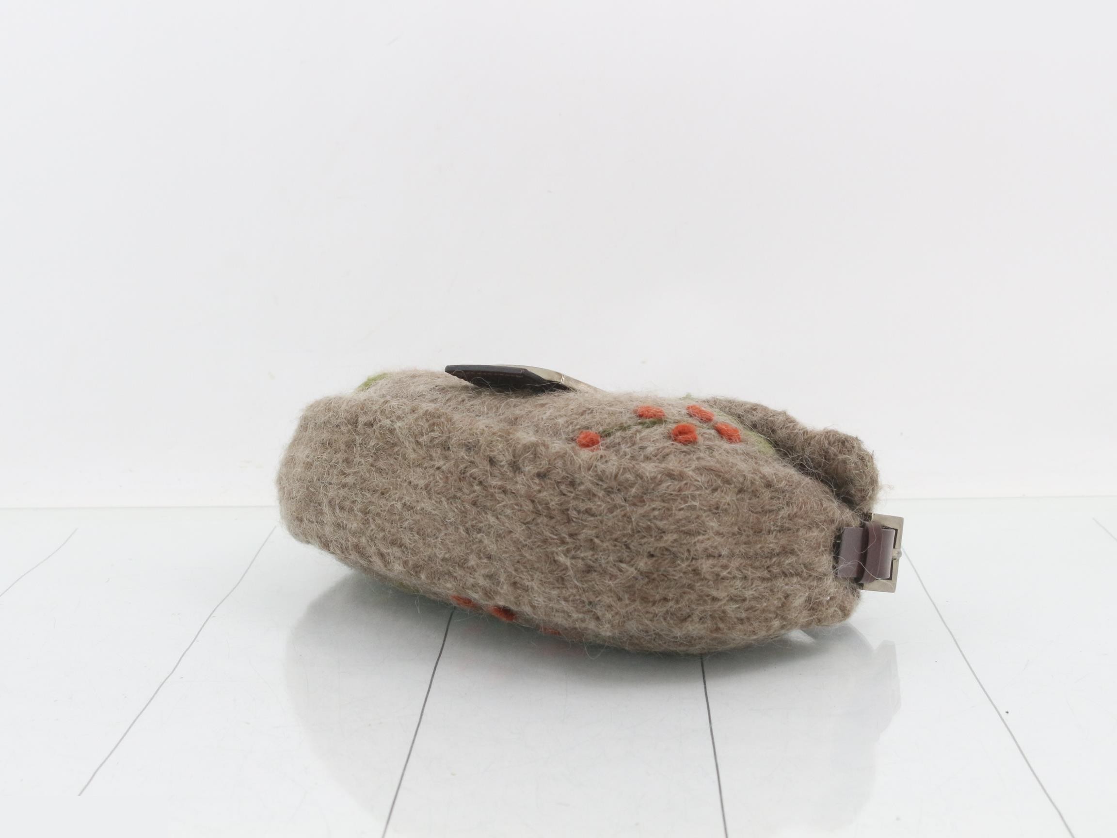 Other lines: Bags & Handbags - Mamma Bucket Wool Flower Brown — view 6