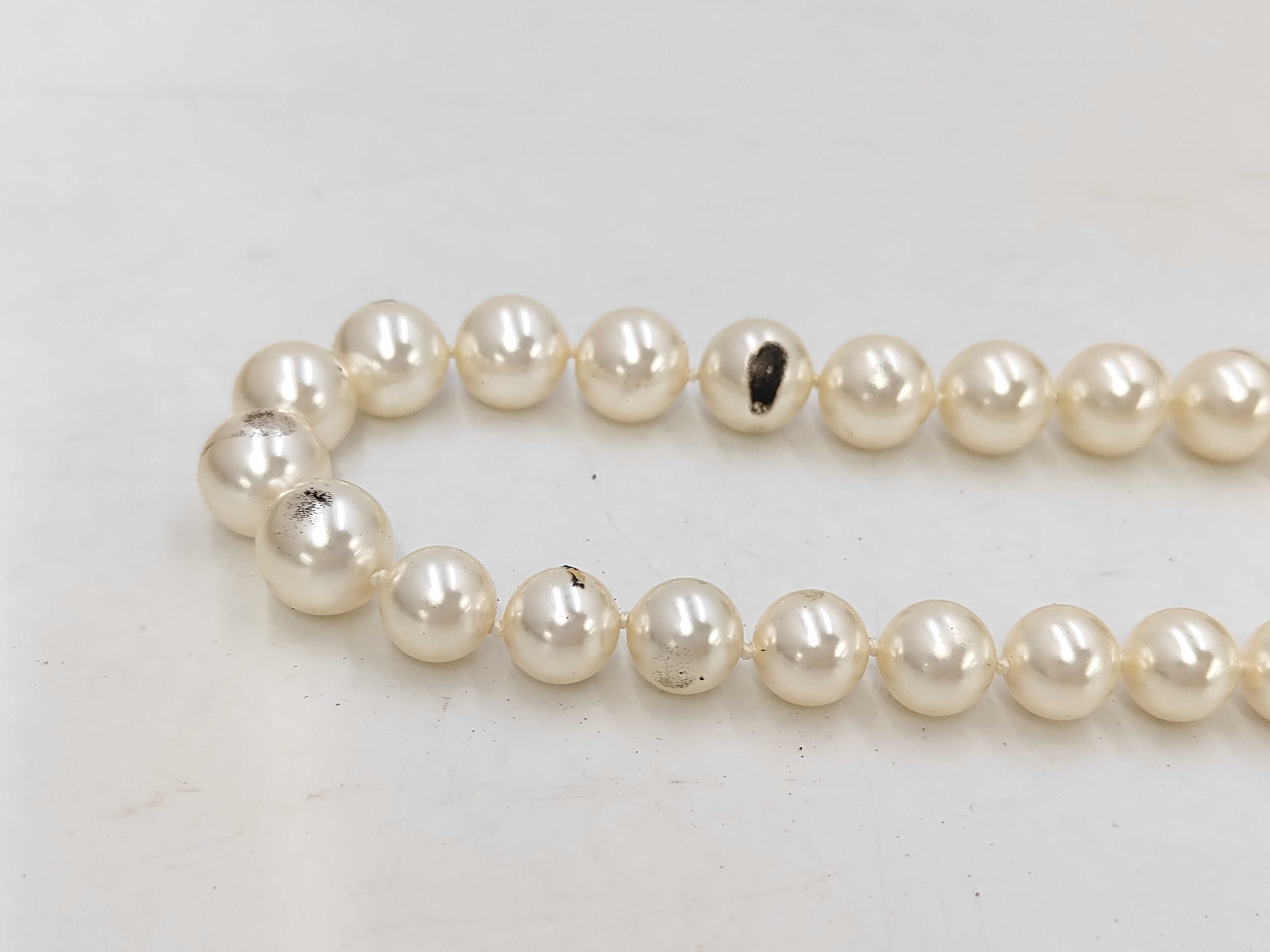 Faux Pearl Coco Mark Necklace A14B Necklace — view 2