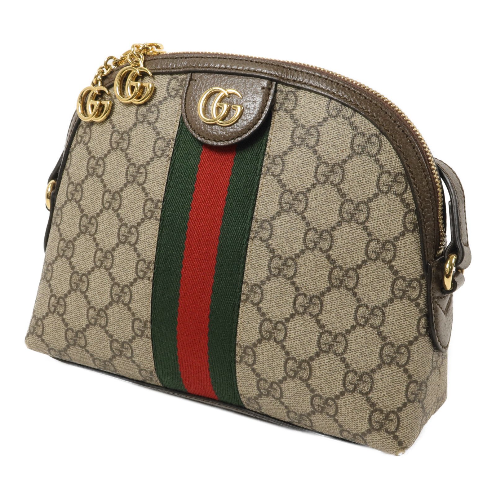 GG Supreme Small Ophidia Dome Shoulder Bag — view 3