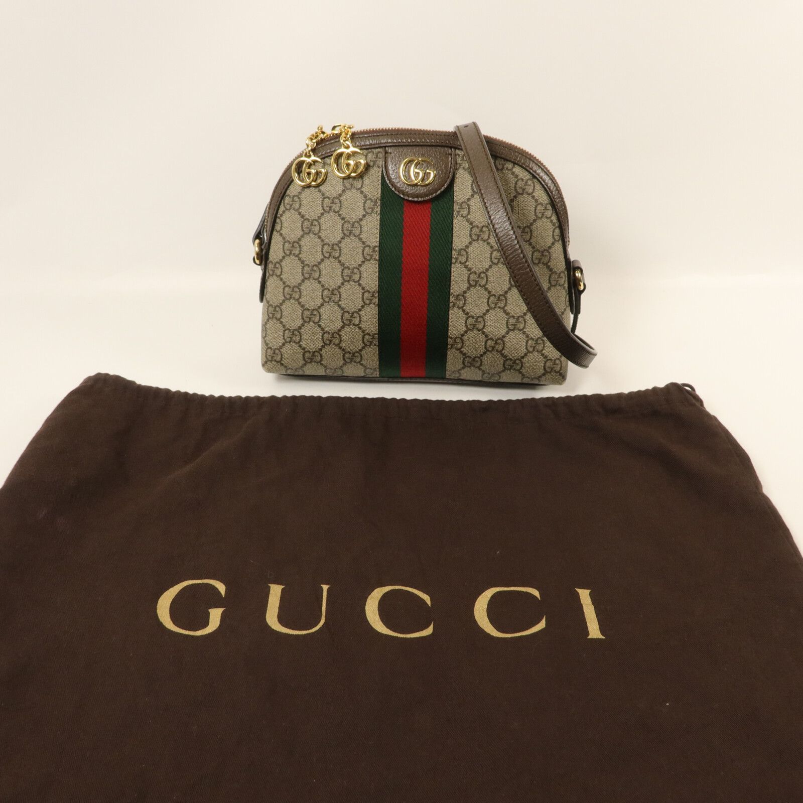 GG Supreme Small Ophidia Dome Shoulder Bag — view 9