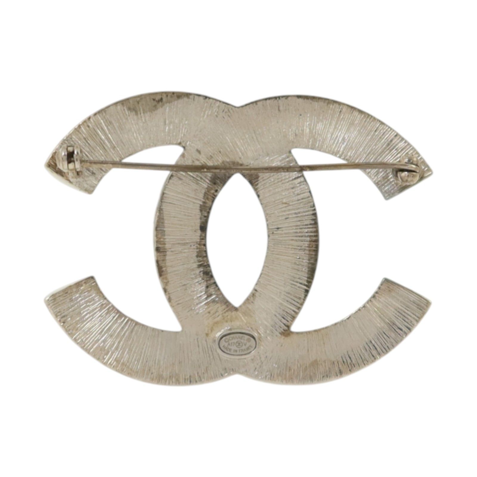 Baguette Crystal Logo Brooch — view 3