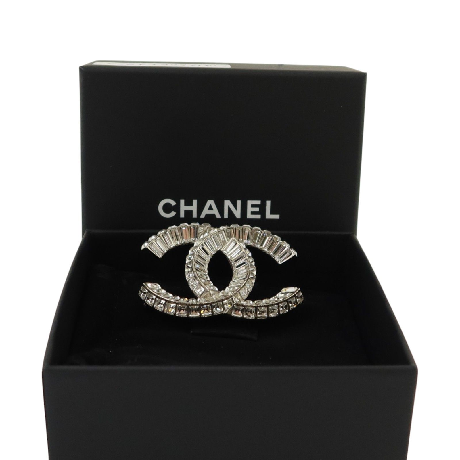 Baguette Crystal Logo Brooch — view 7