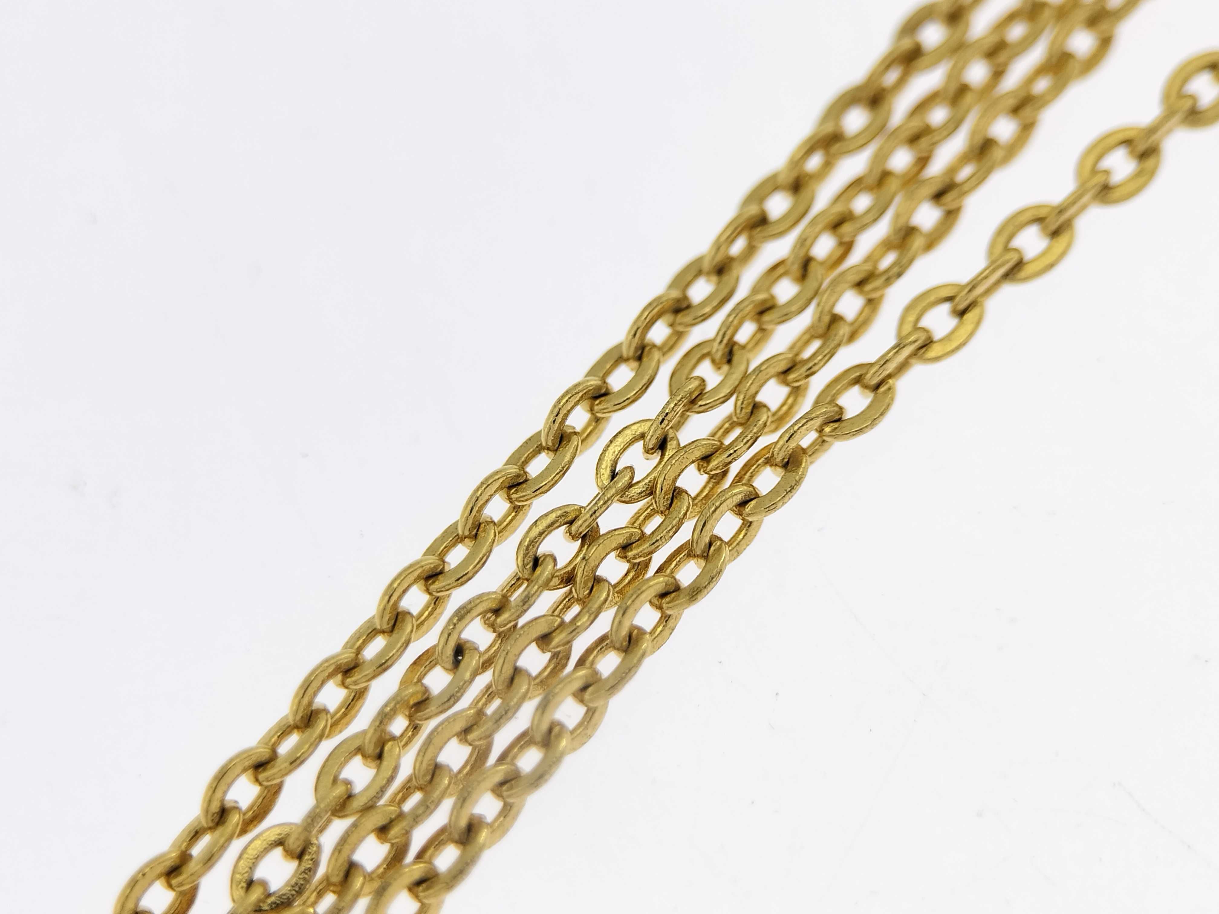 necklace with rhinestones and logo. — view 9
